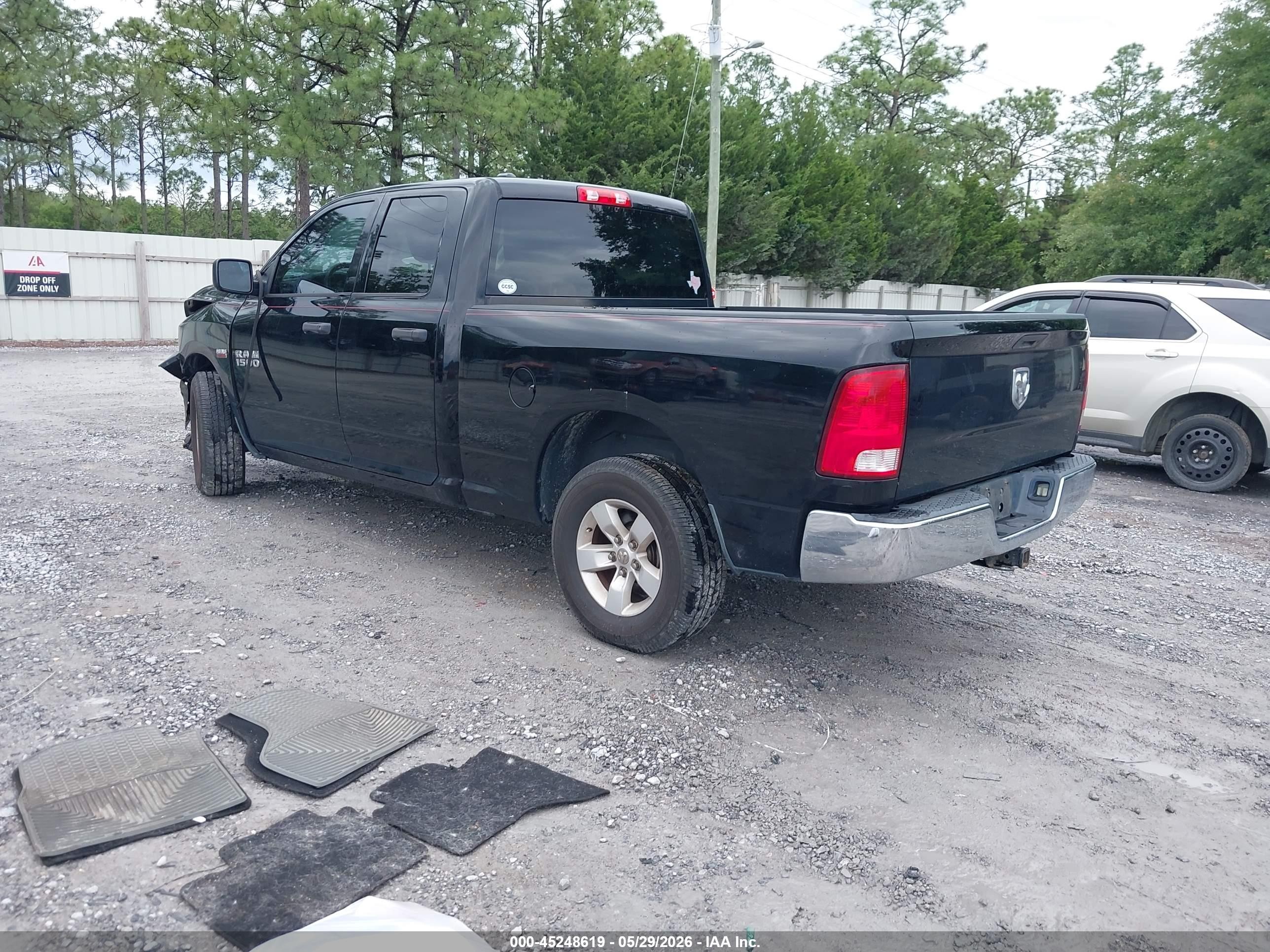 2014 Ram 1500 Tradesman Black vin: 1C6RR6FT6ES272105