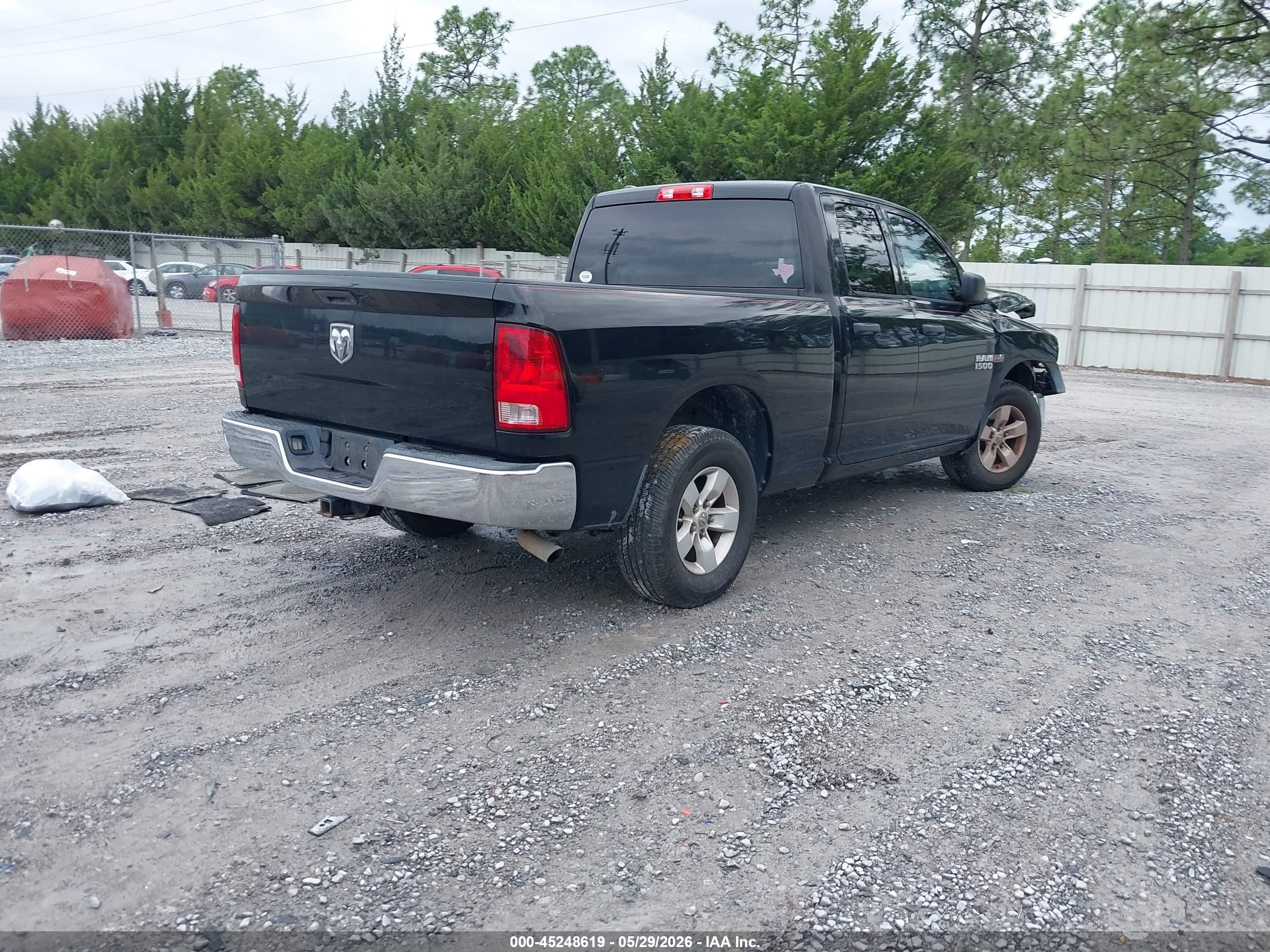 2014 Ram 1500 Tradesman Black vin: 1C6RR6FT6ES272105
