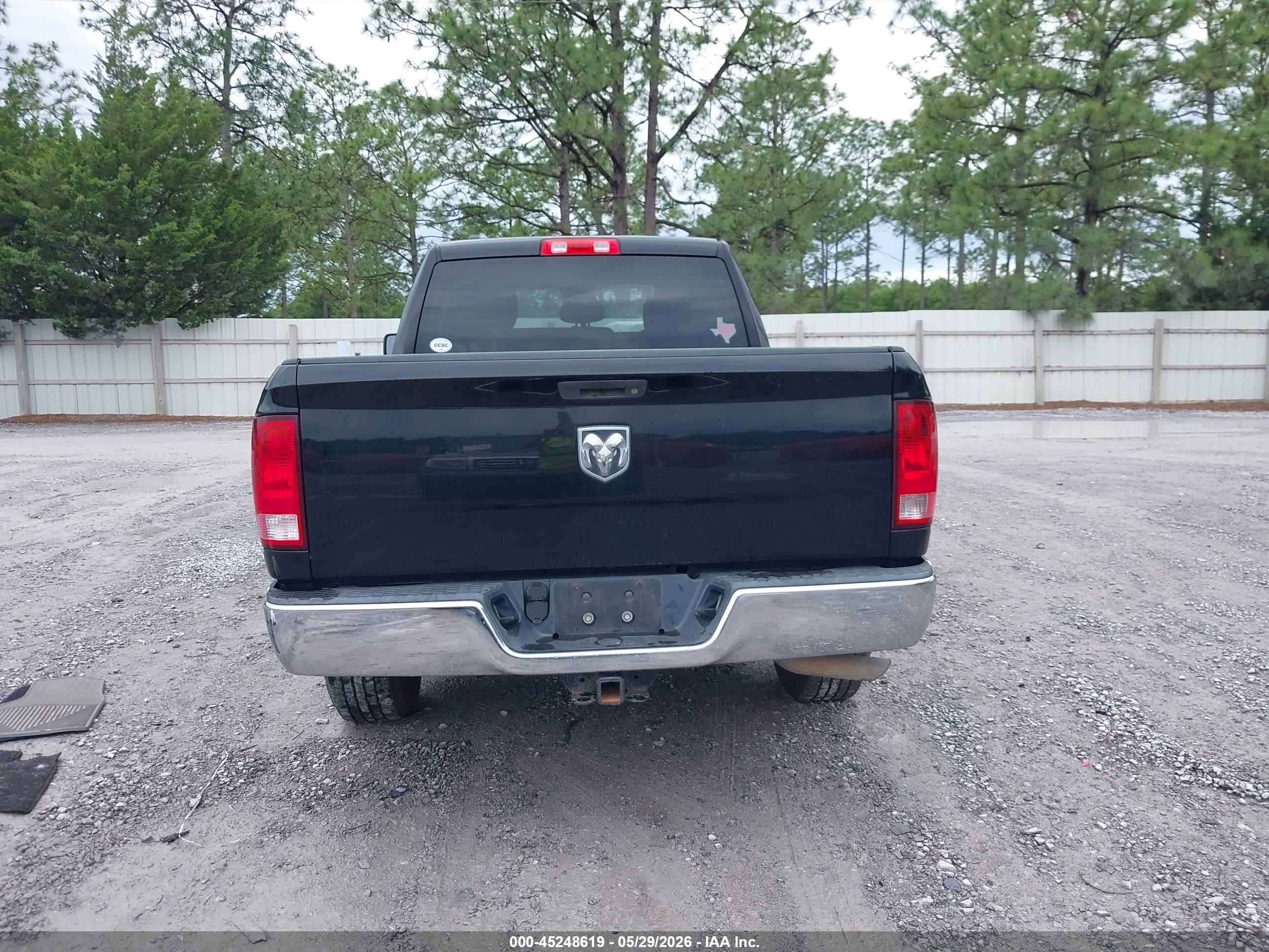 2014 Ram 1500 Tradesman Black vin: 1C6RR6FT6ES272105