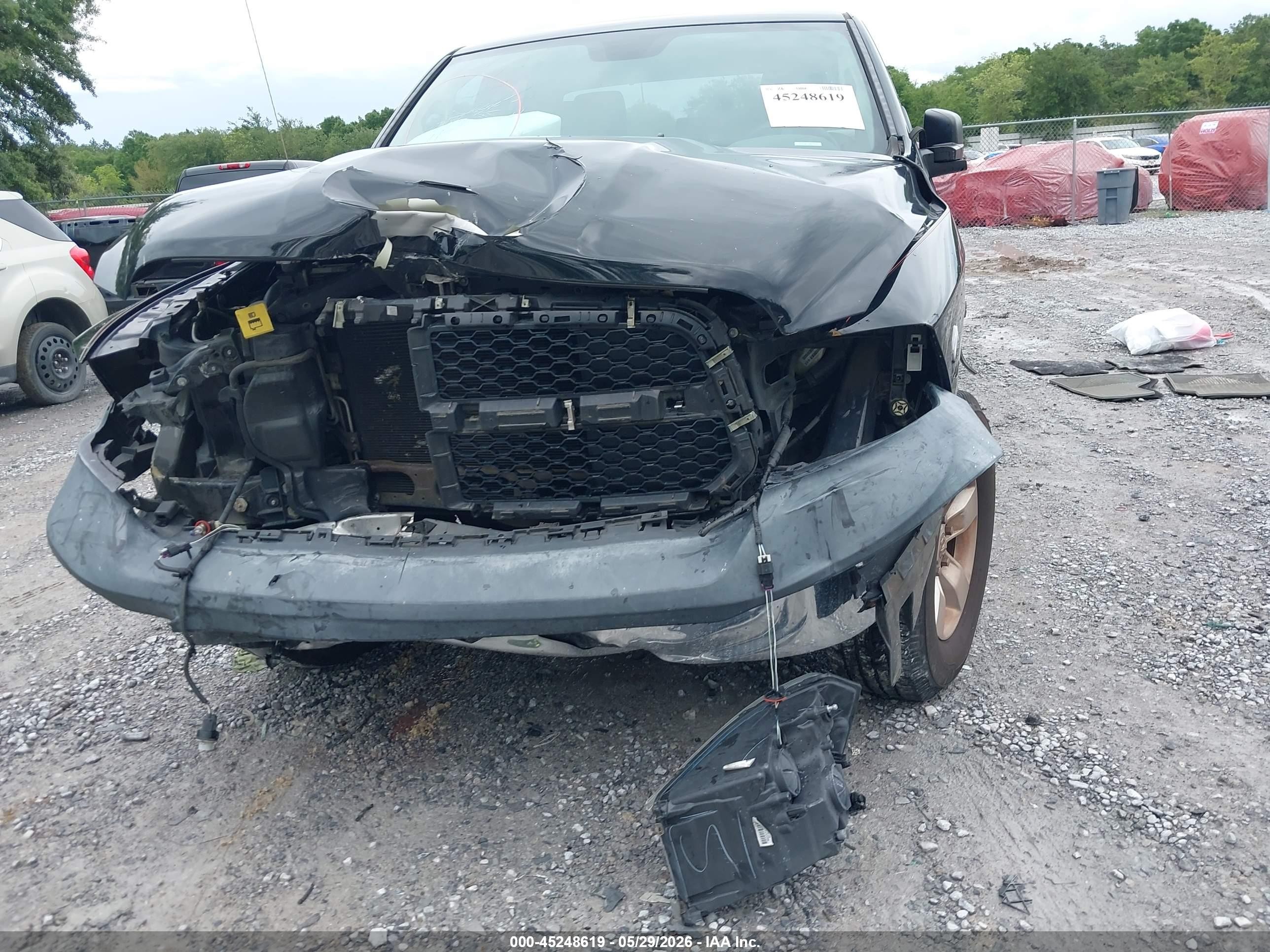 2014 Ram 1500 Tradesman Black vin: 1C6RR6FT6ES272105