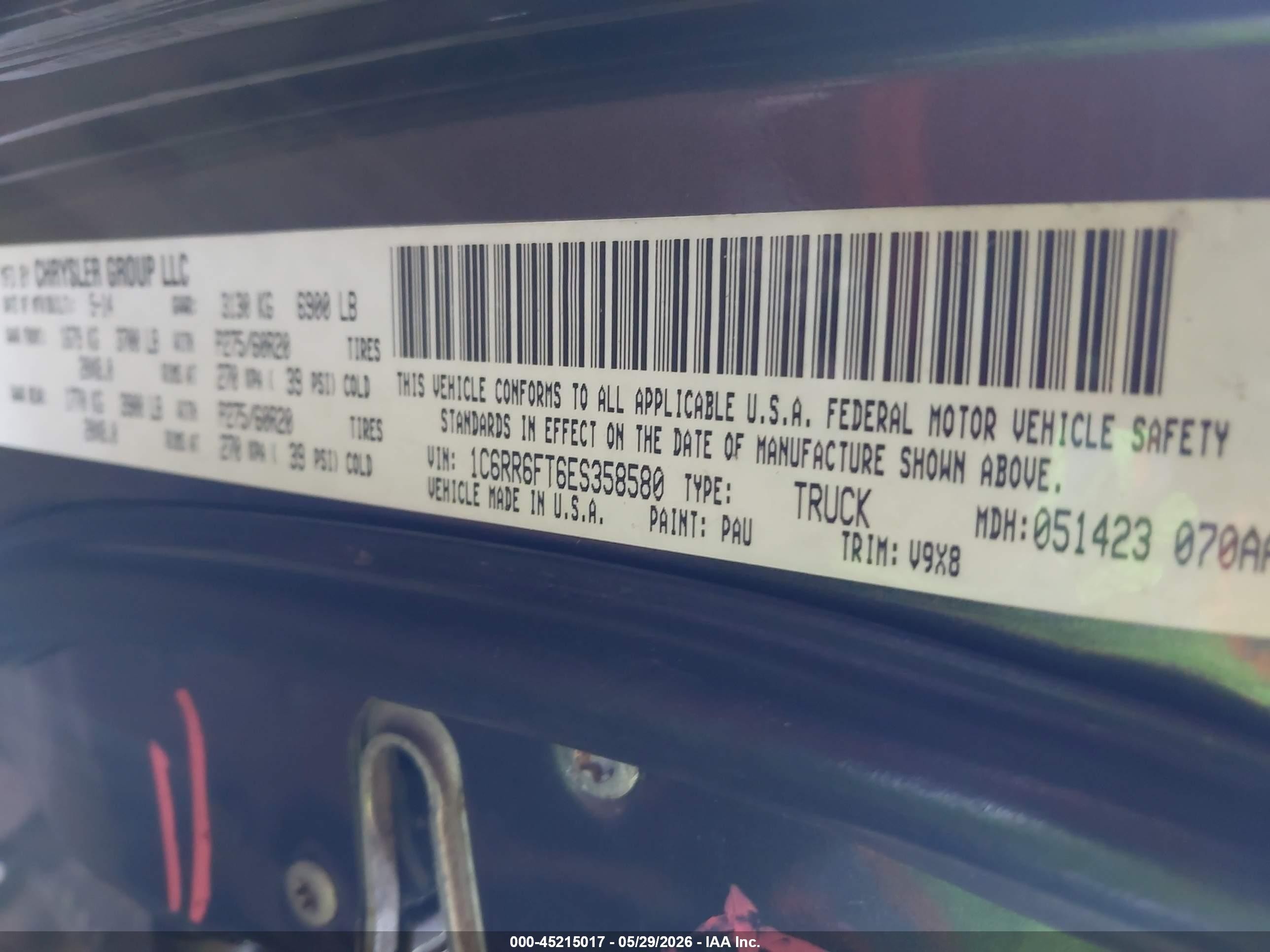 2014 Ram 1500 Express Silver vin: 1C6RR6FT6ES358580