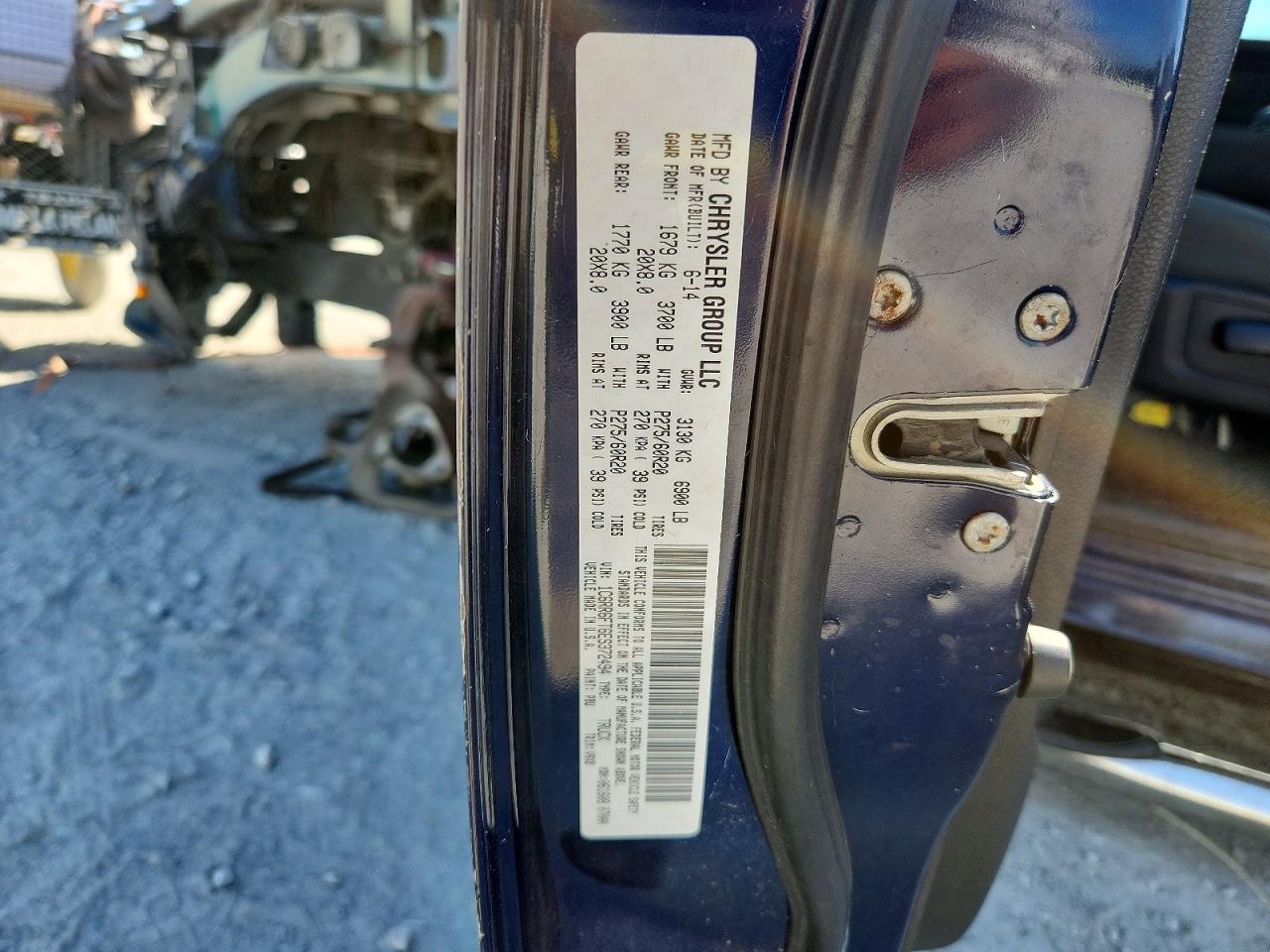 2014 Ram 1500 St Blue vin: 1C6RR6FT6ES372494