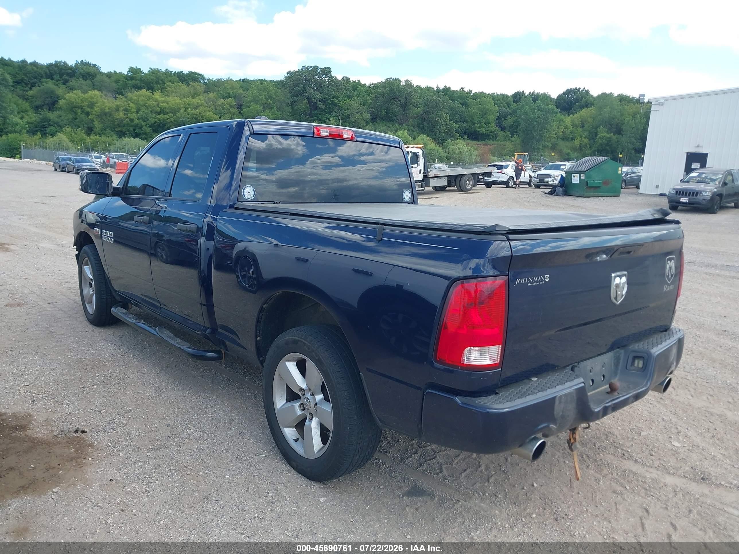 2015 Ram 1500 Express Dark Blue vin: 1C6RR6FT6FS535372