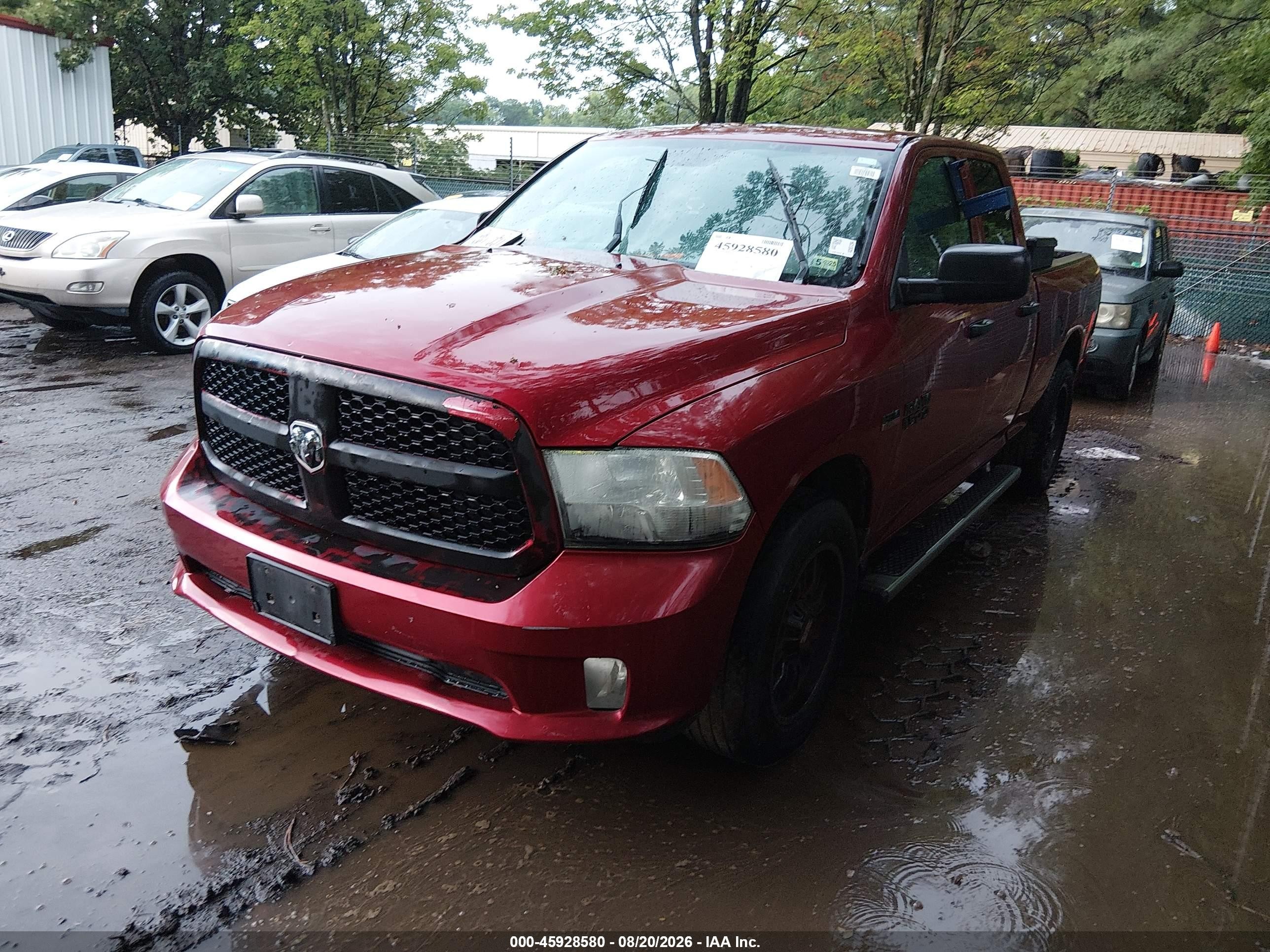 2013 Ram 1500 Express Red vin: 1C6RR6FT7DS544238