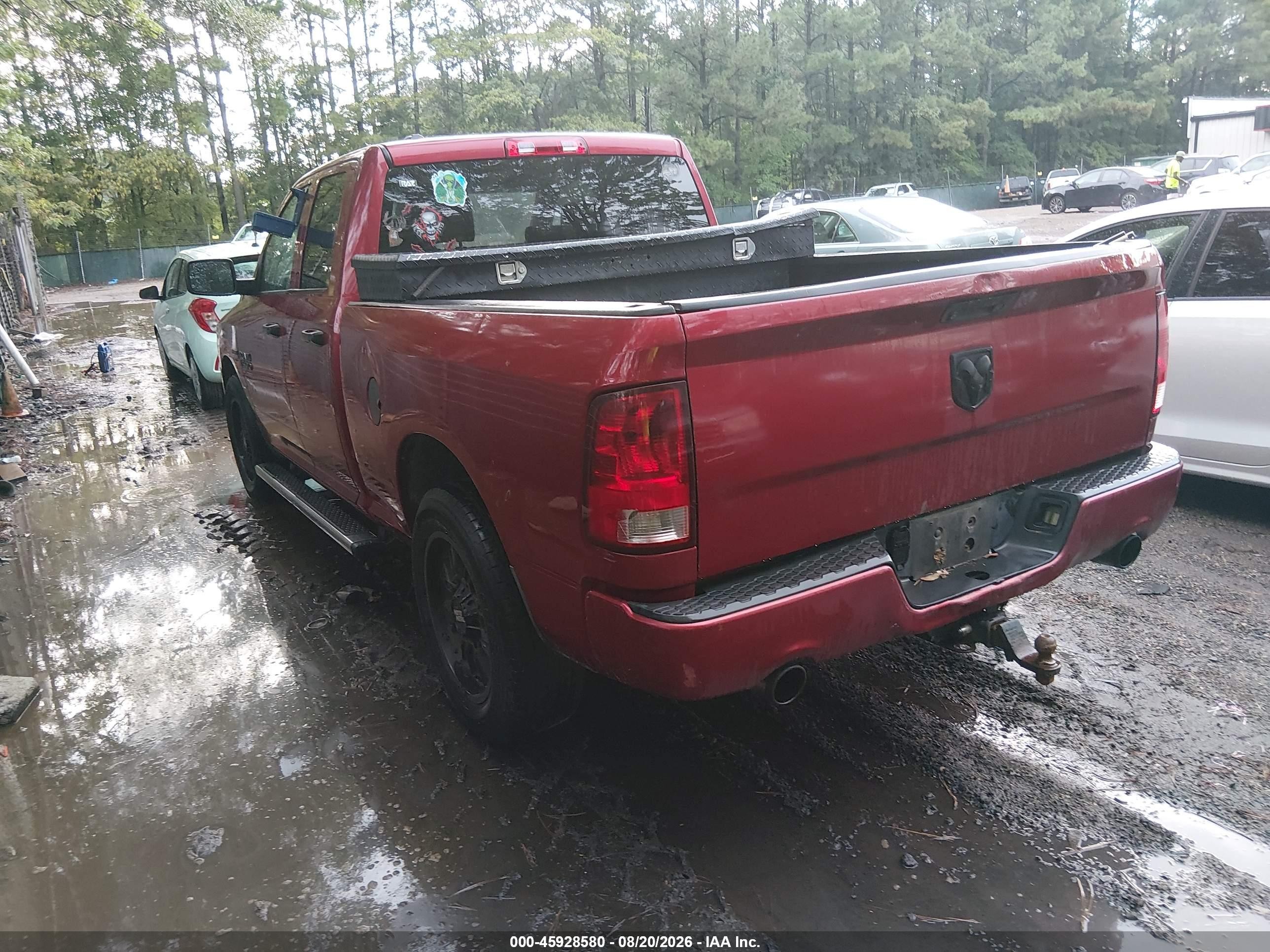 2013 Ram 1500 Express Red vin: 1C6RR6FT7DS544238