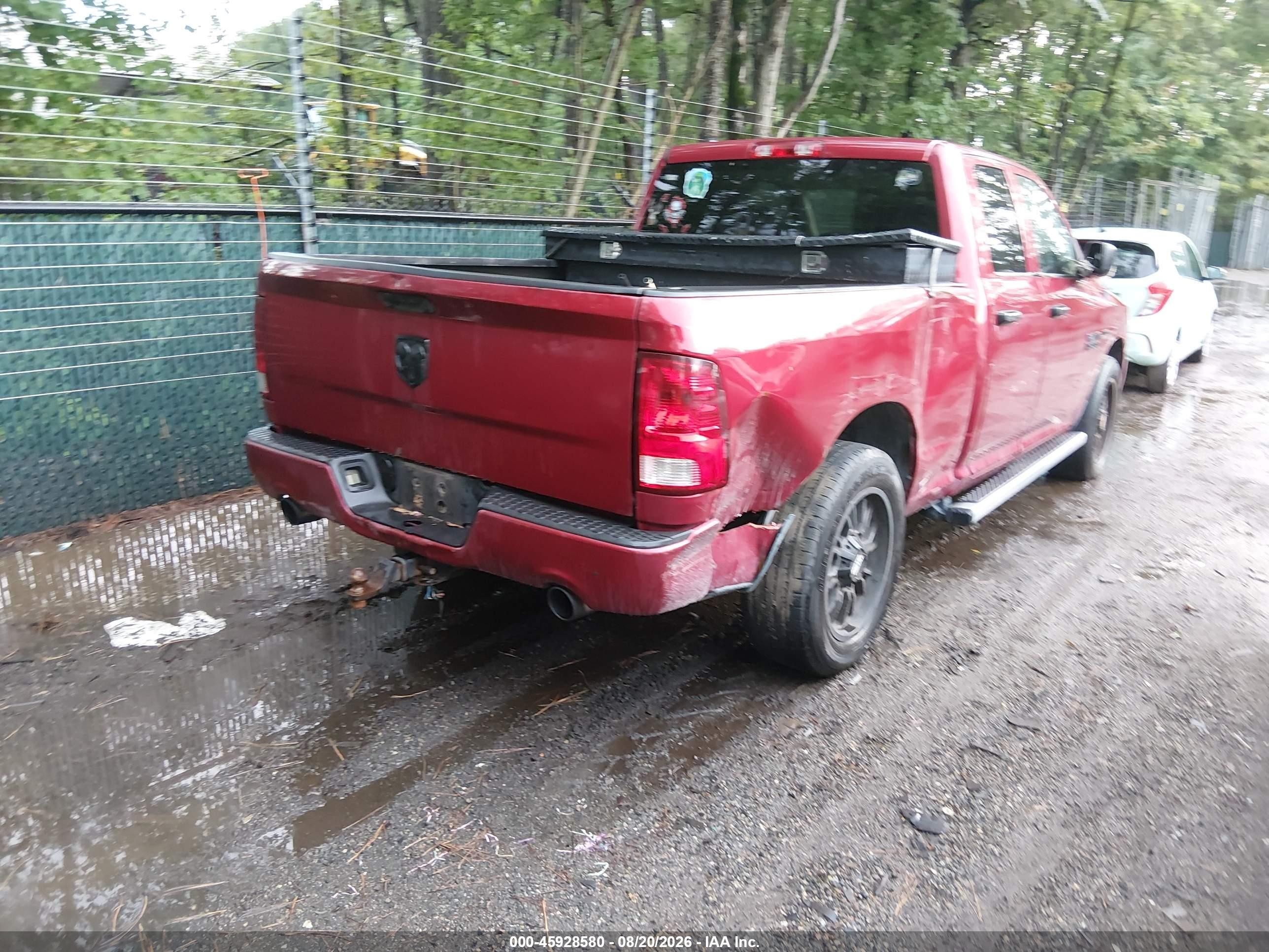 2013 Ram 1500 Express Red vin: 1C6RR6FT7DS544238