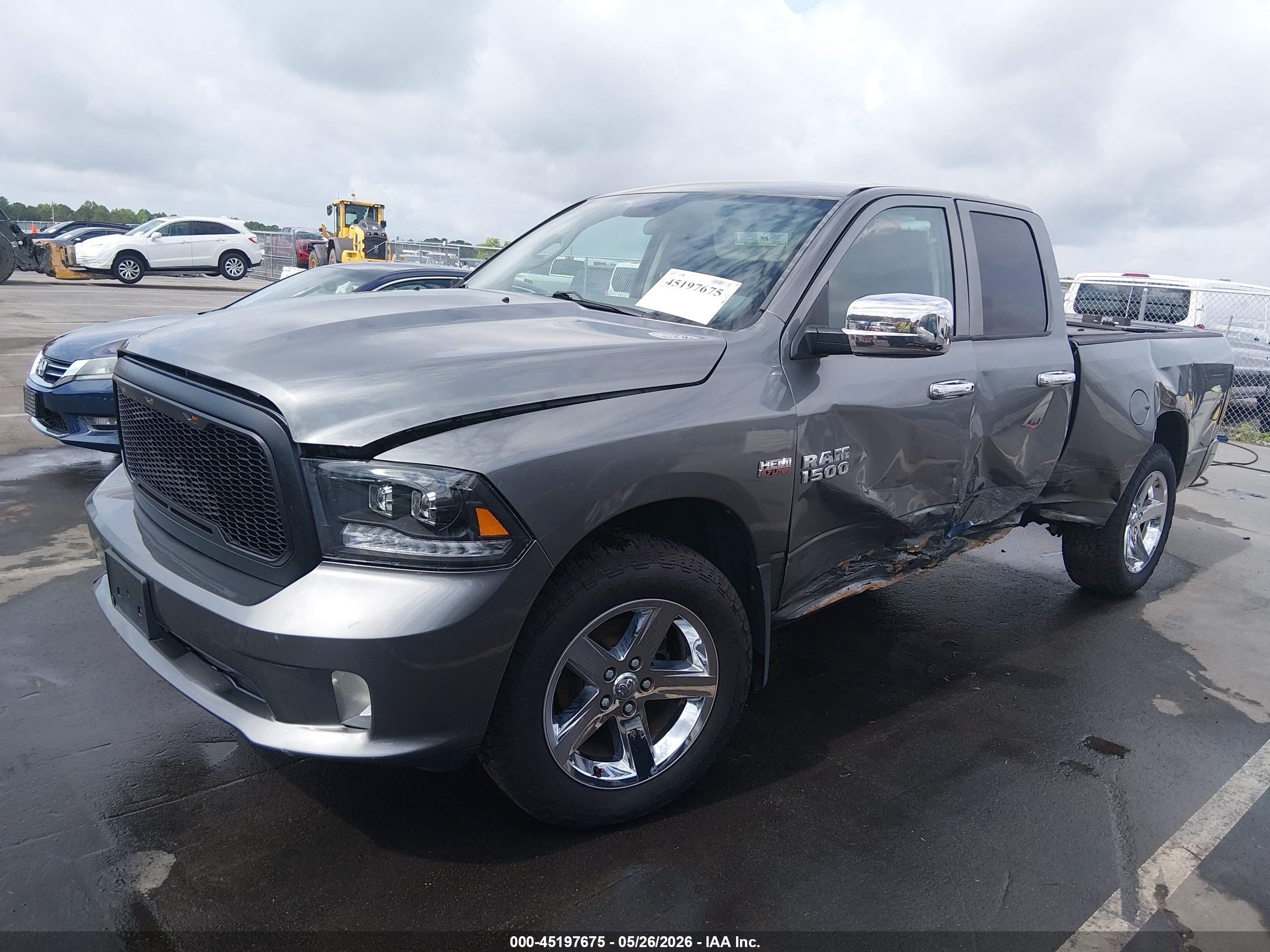 2013 Ram 1500 Express Gray vin: 1C6RR6FT7DS604647