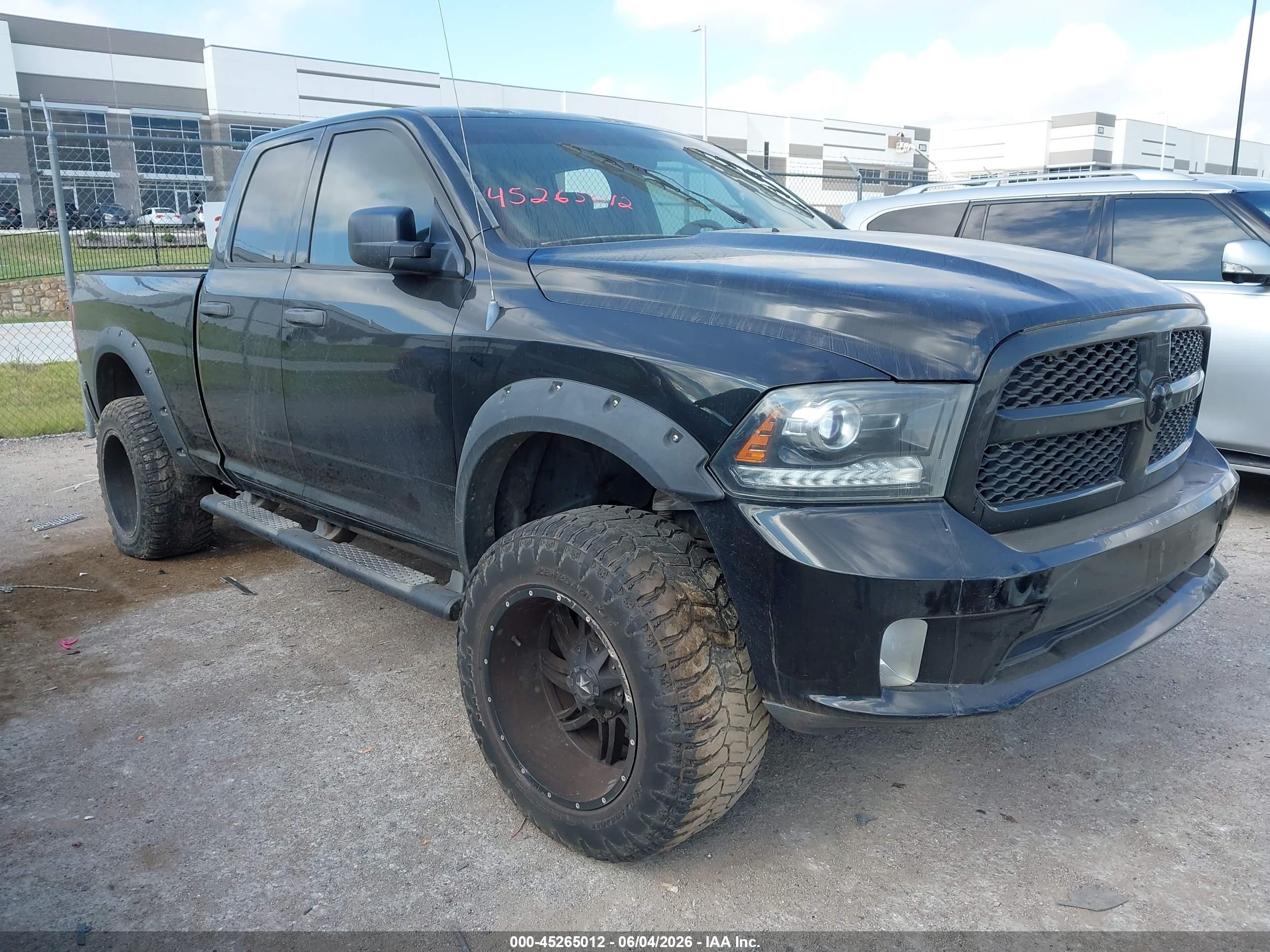 2013 Ram 1500 Express Black vin: 1C6RR6FT7DS716672
