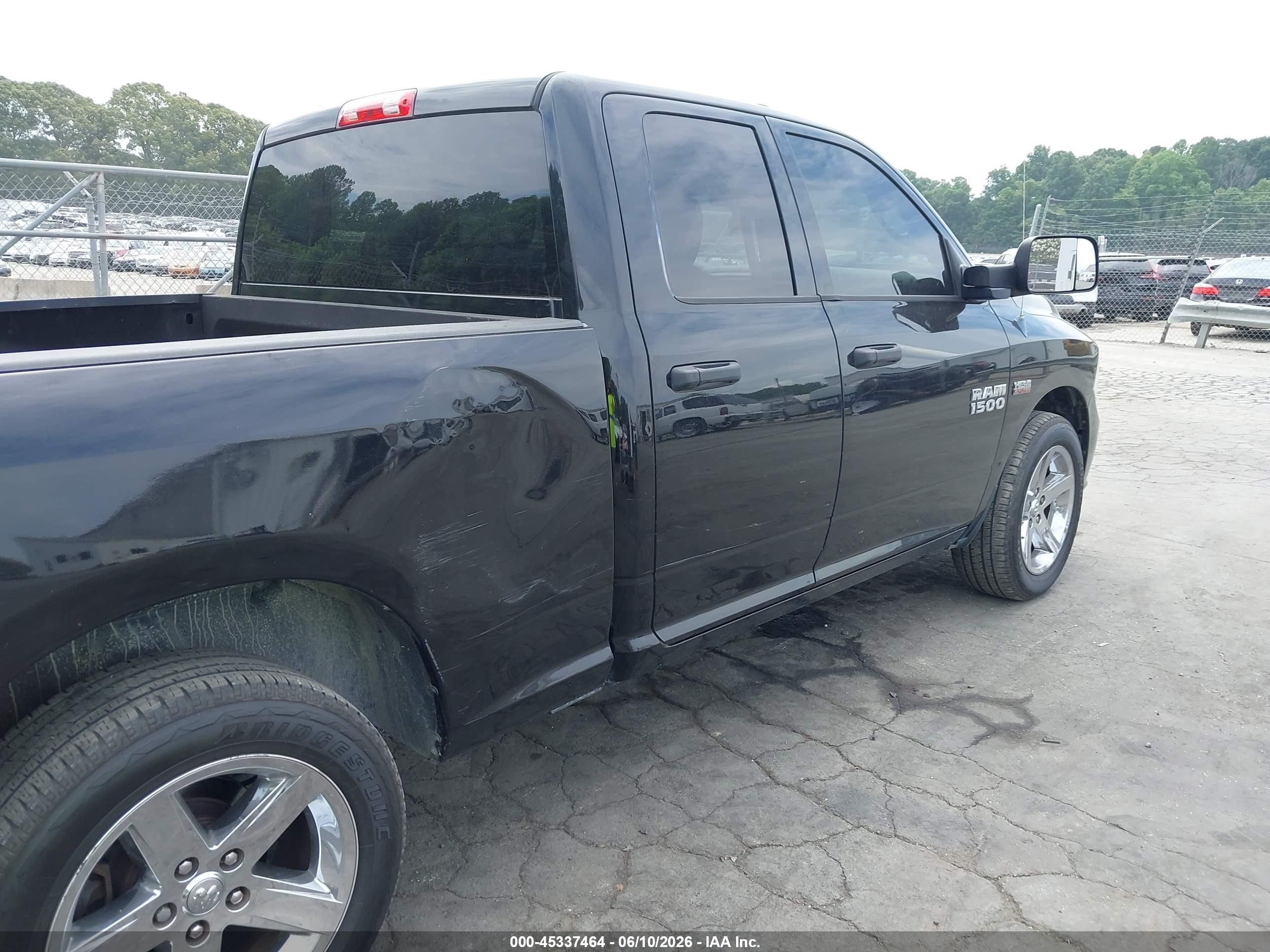 2014 Ram 1500 Express Black vin: 1C6RR6FT7ES112539