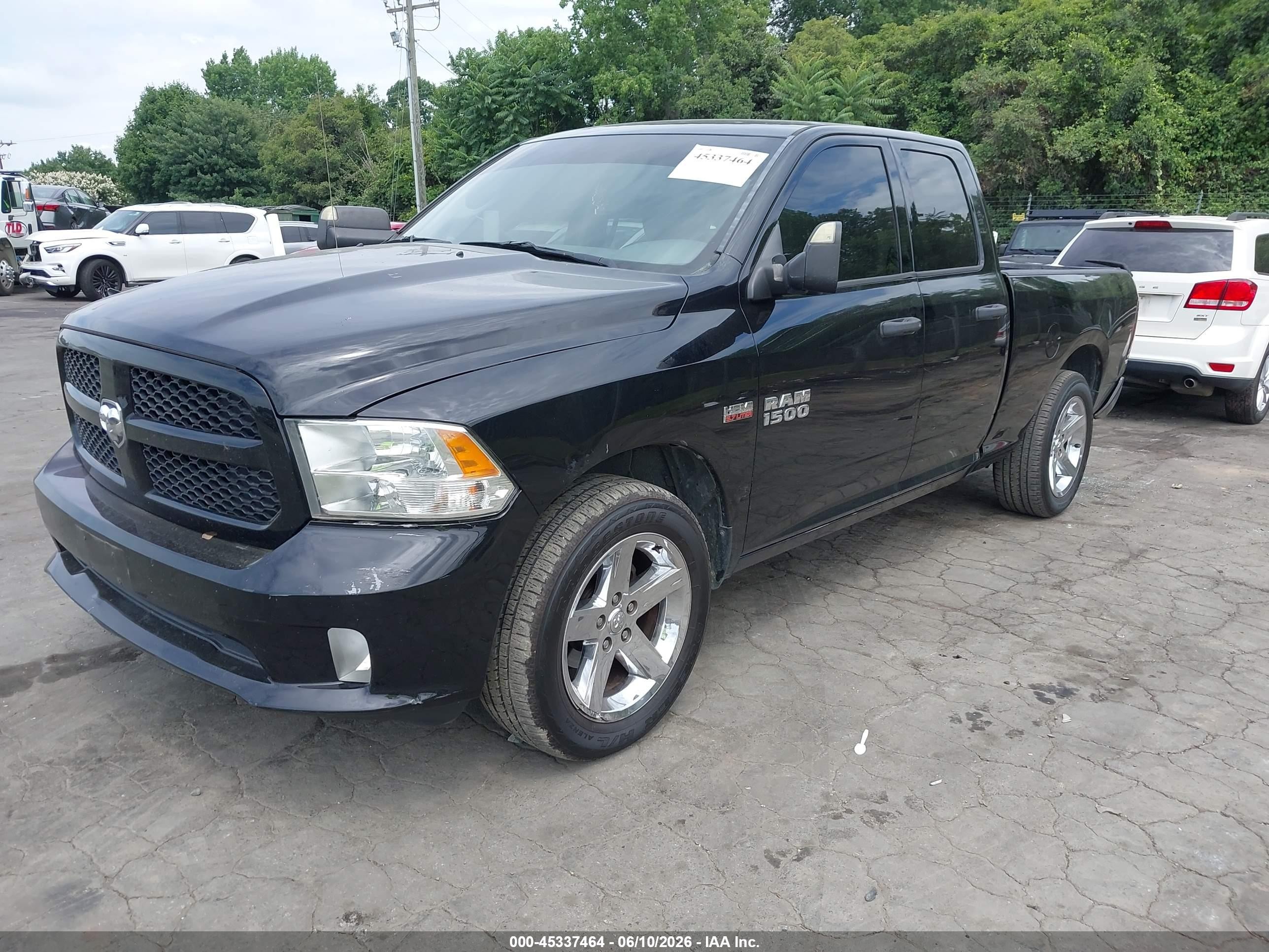 2014 Ram 1500 Express Black vin: 1C6RR6FT7ES112539
