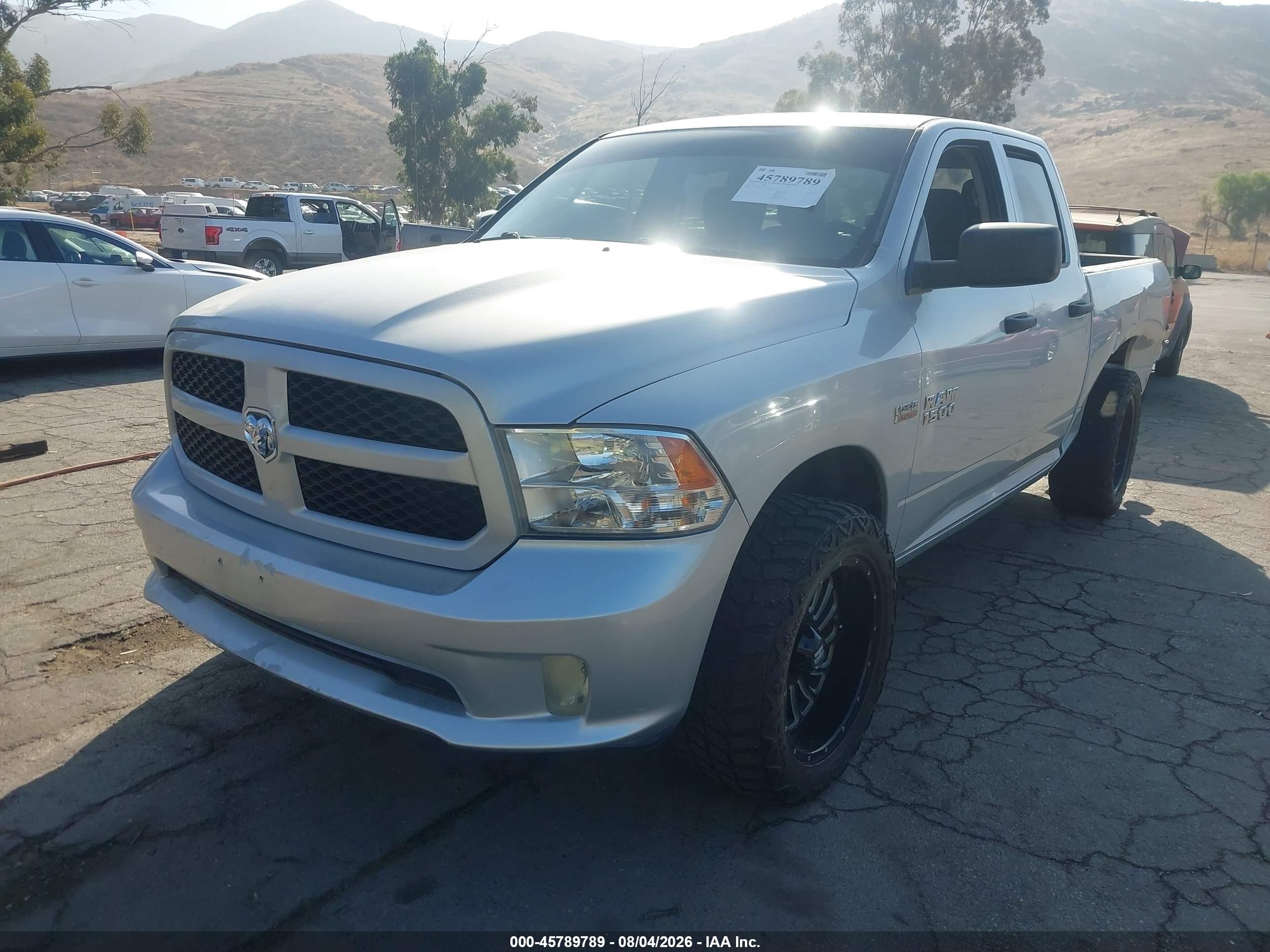 2014 Ram 1500 Express Silver vin: 1C6RR6FT7ES134735
