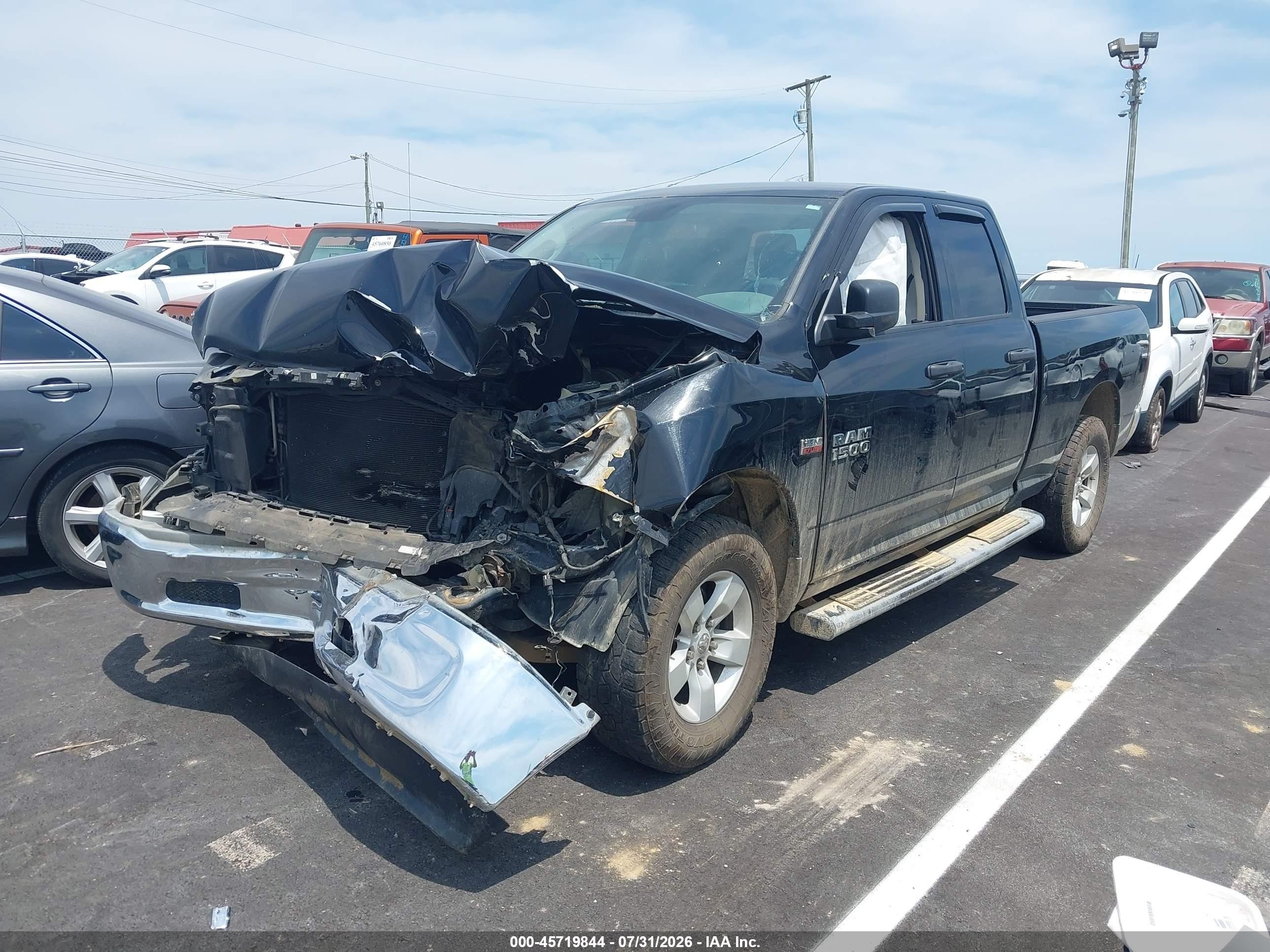 2014 Ram 1500 Tradesman Черный vin: 1C6RR6FT7ES243678