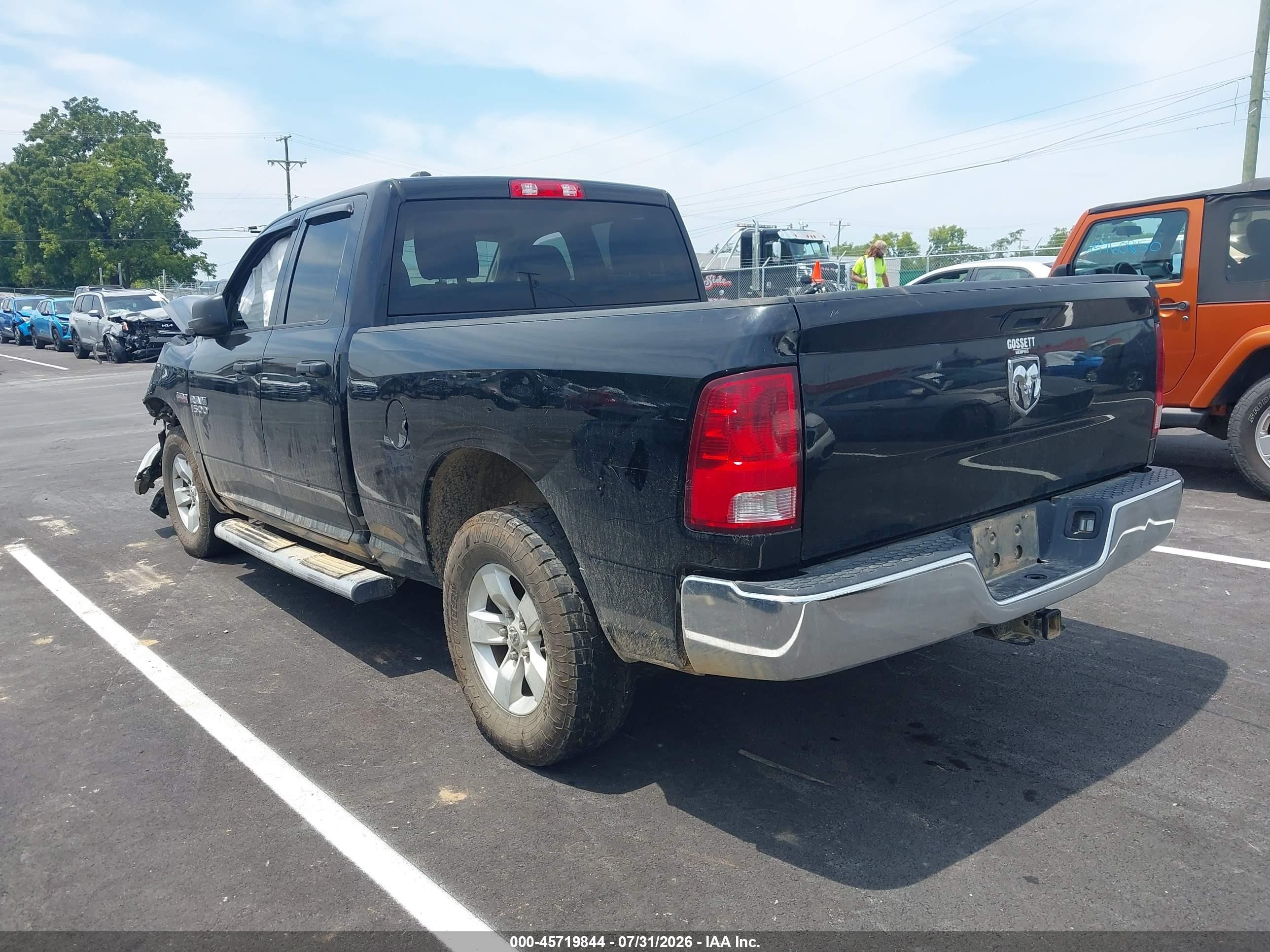 2014 Ram 1500 Tradesman Черный vin: 1C6RR6FT7ES243678