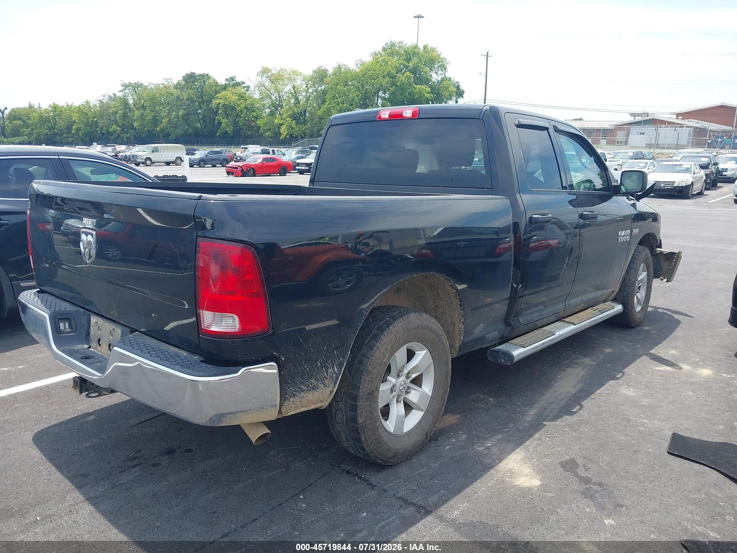 2014 Ram 1500 Tradesman Черный vin: 1C6RR6FT7ES243678