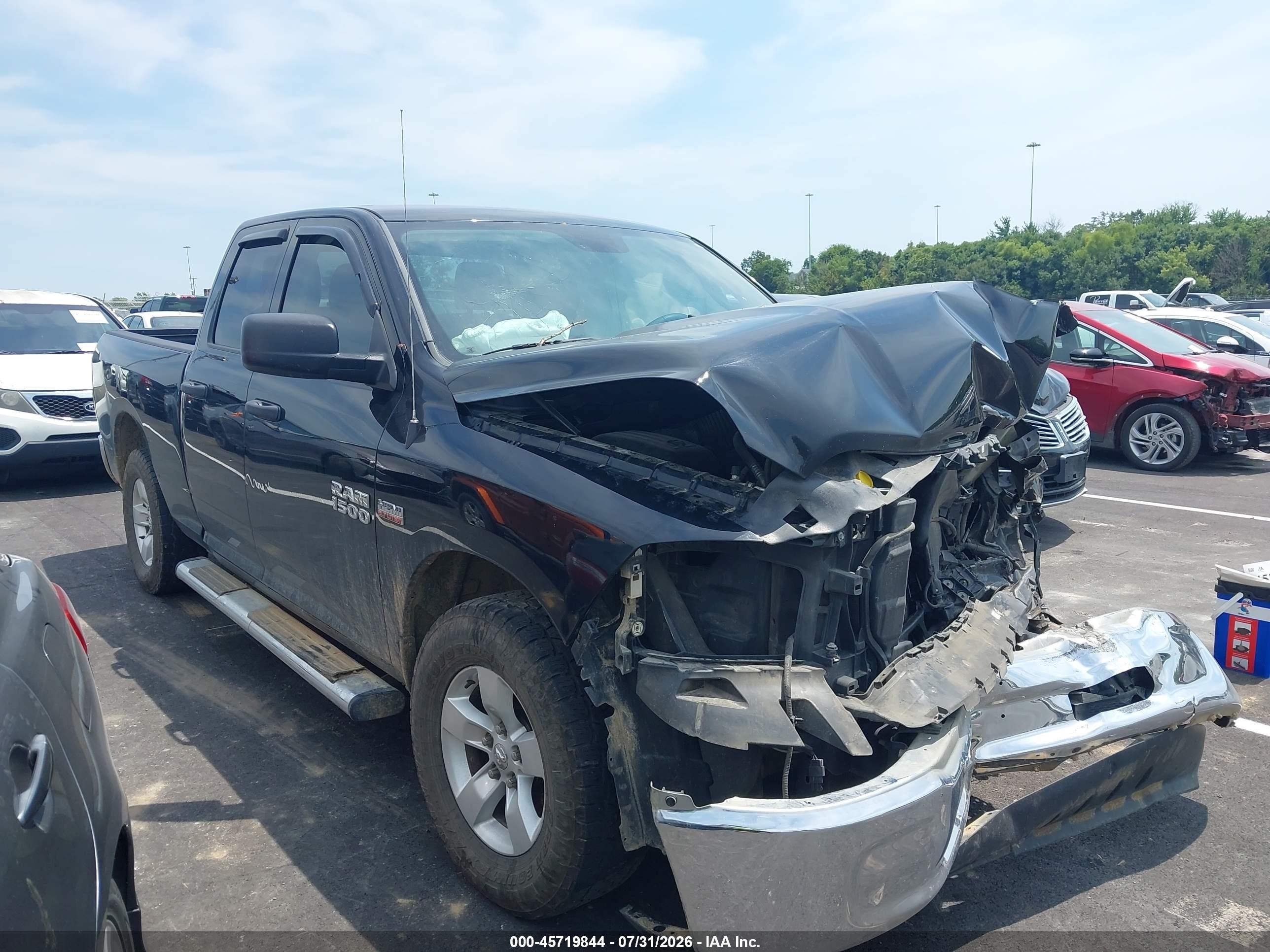2014 Ram 1500 Tradesman Черный vin: 1C6RR6FT7ES243678