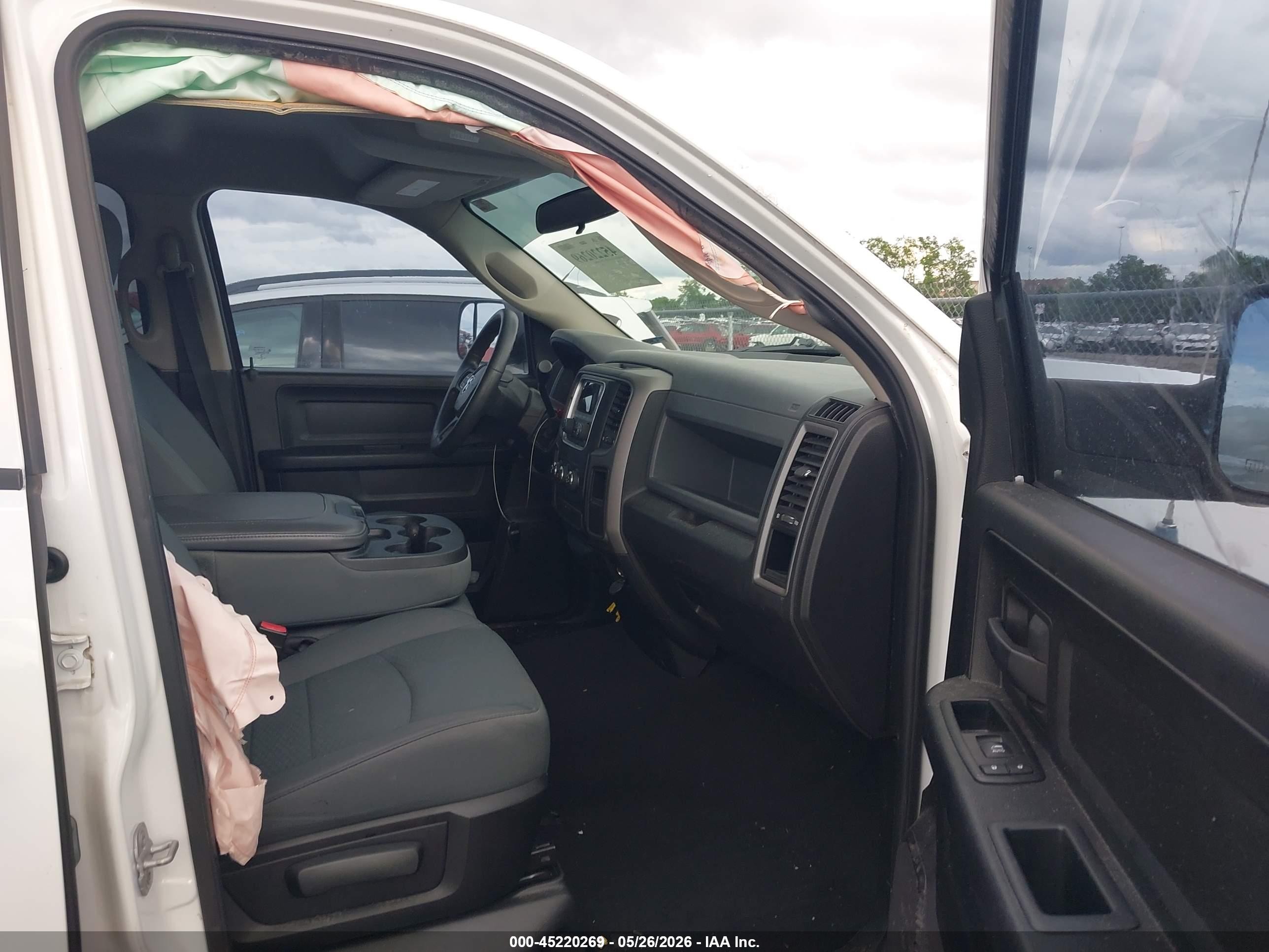 2013 Ram 1500 Express White vin: 1C6RR6FT8DS712484