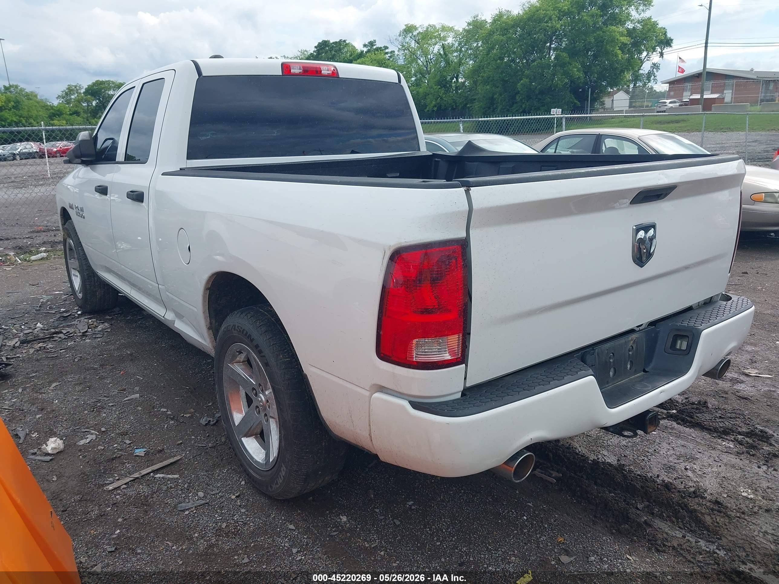 2013 Ram 1500 Express White vin: 1C6RR6FT8DS712484