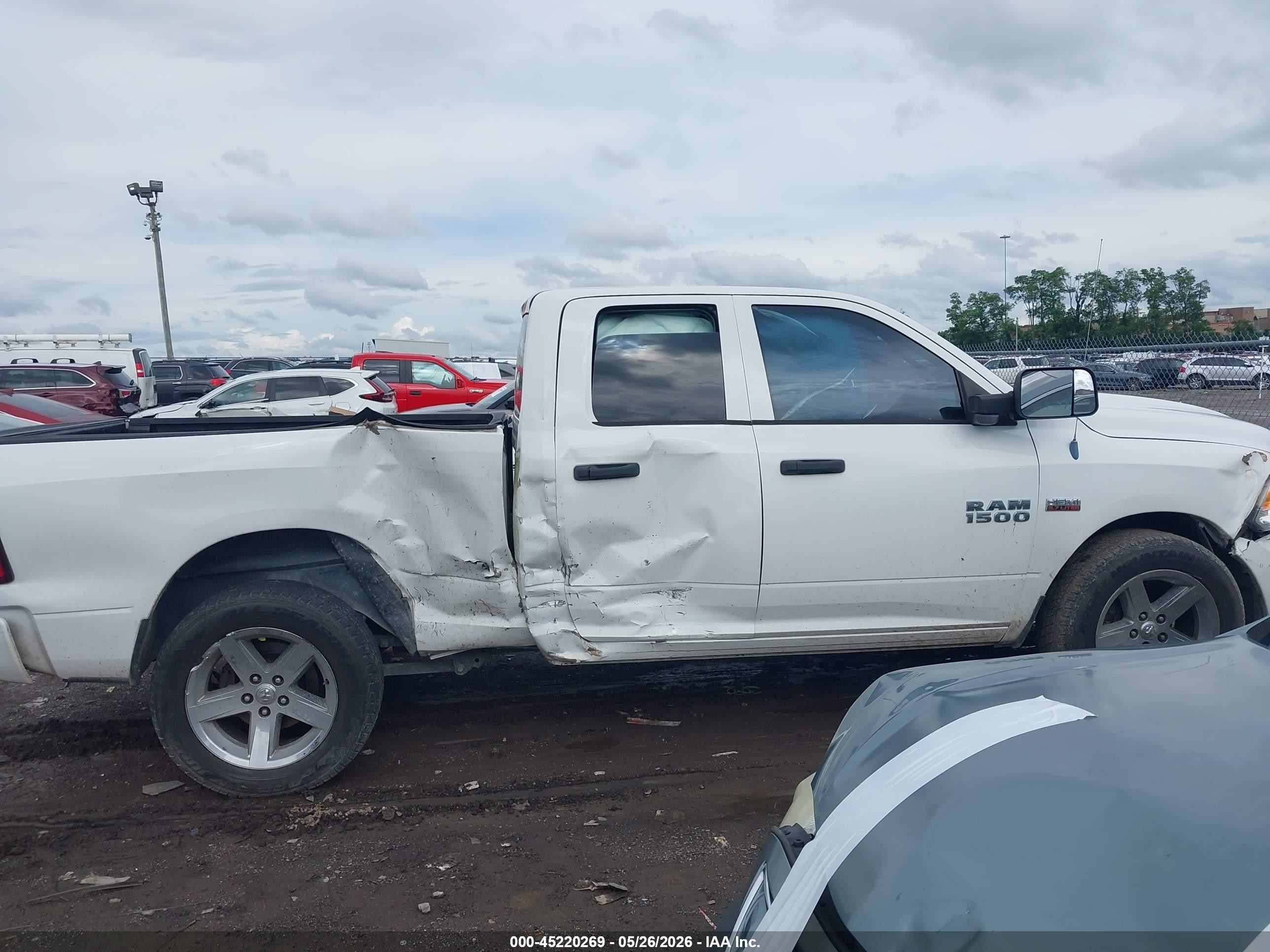 2013 Ram 1500 Express White vin: 1C6RR6FT8DS712484