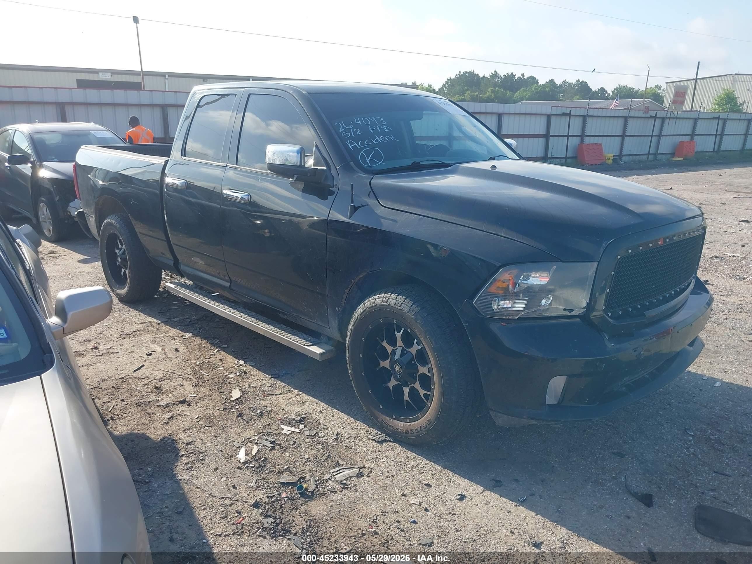 2014 Ram 1500 Express Black vin: 1C6RR6FT8ES237243