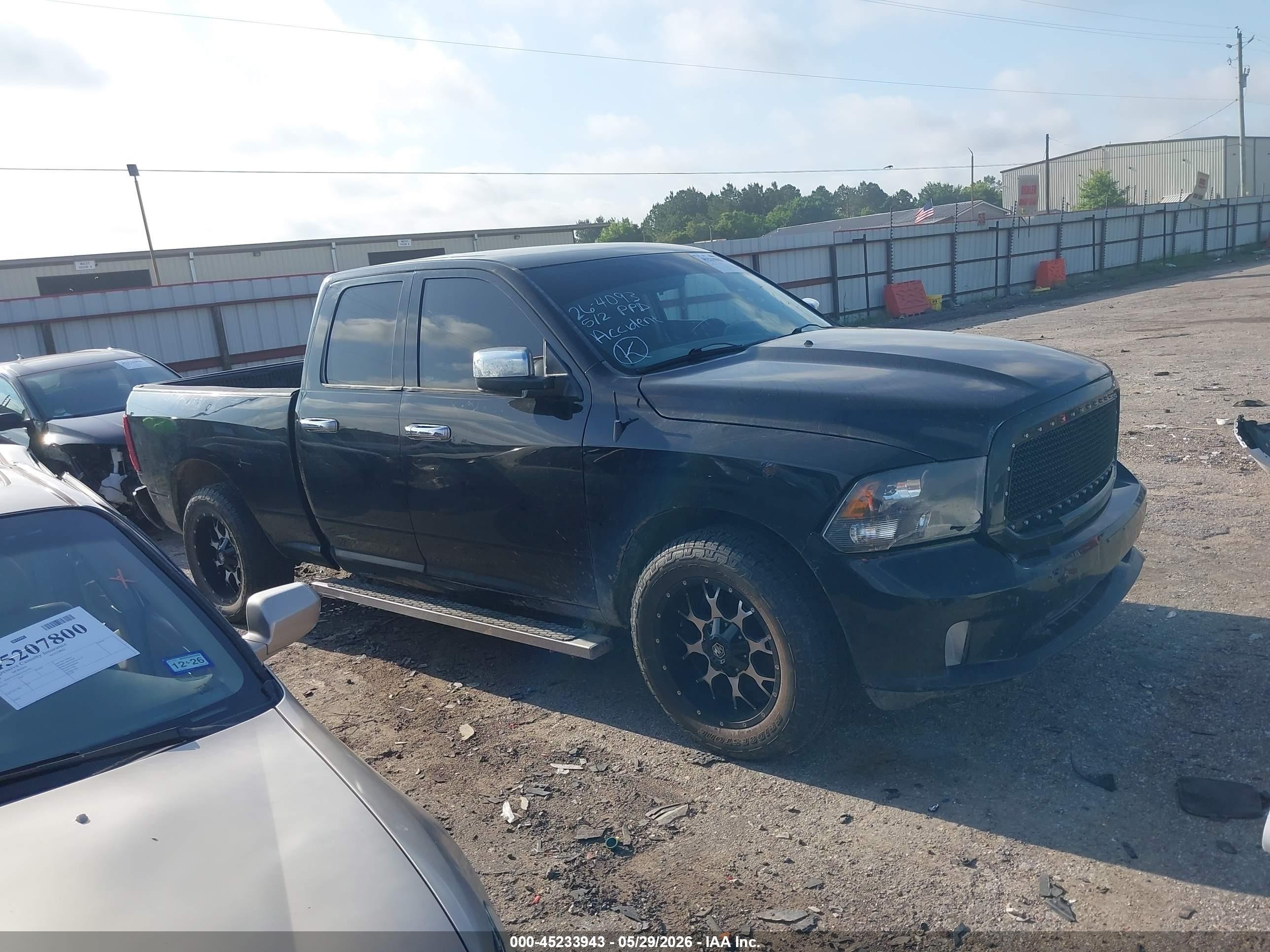2014 Ram 1500 Express Black vin: 1C6RR6FT8ES237243