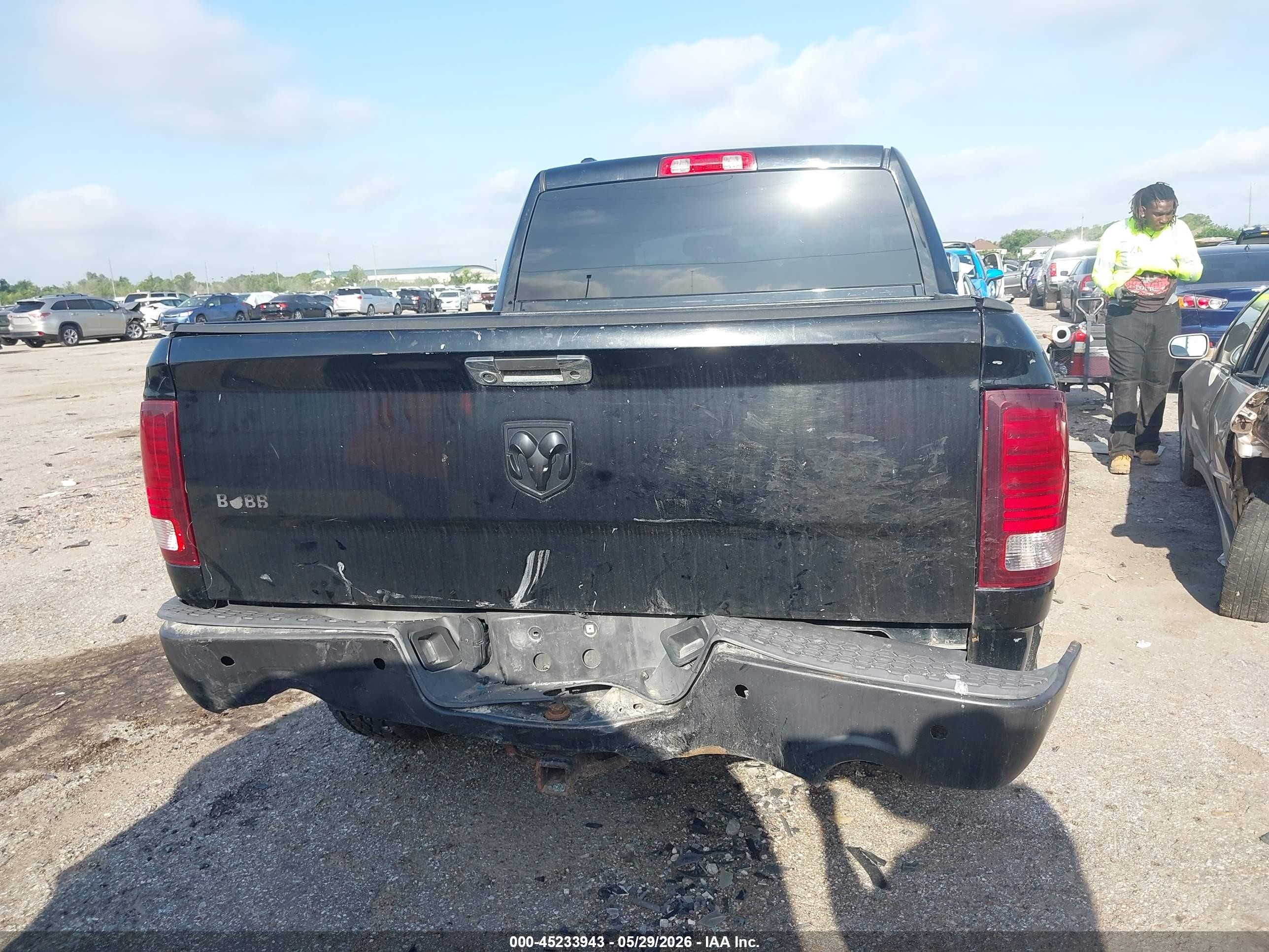 2014 Ram 1500 Express Black vin: 1C6RR6FT8ES237243