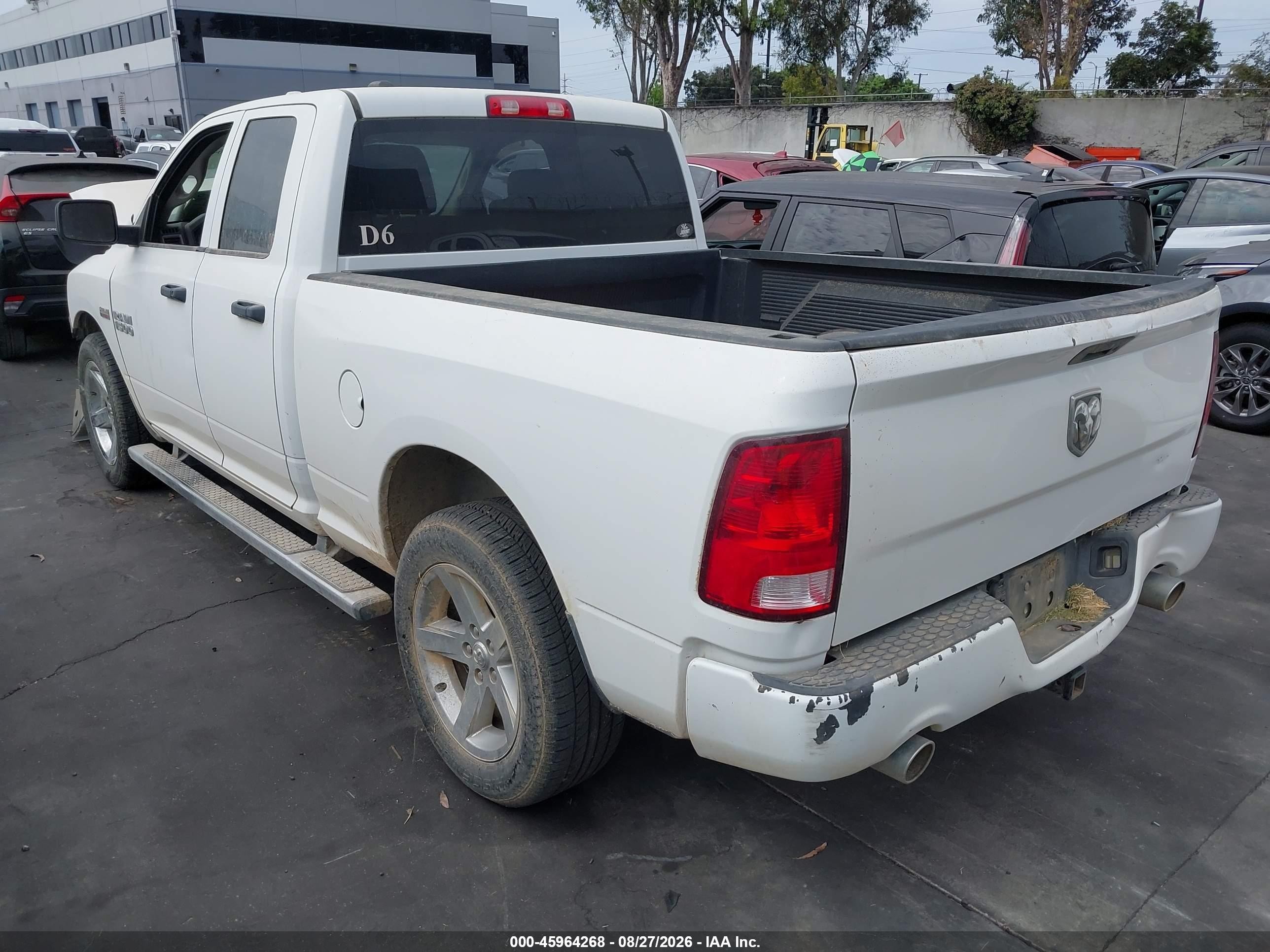 2014 Ram 1500 Express White vin: 1C6RR6FT8ES293506
