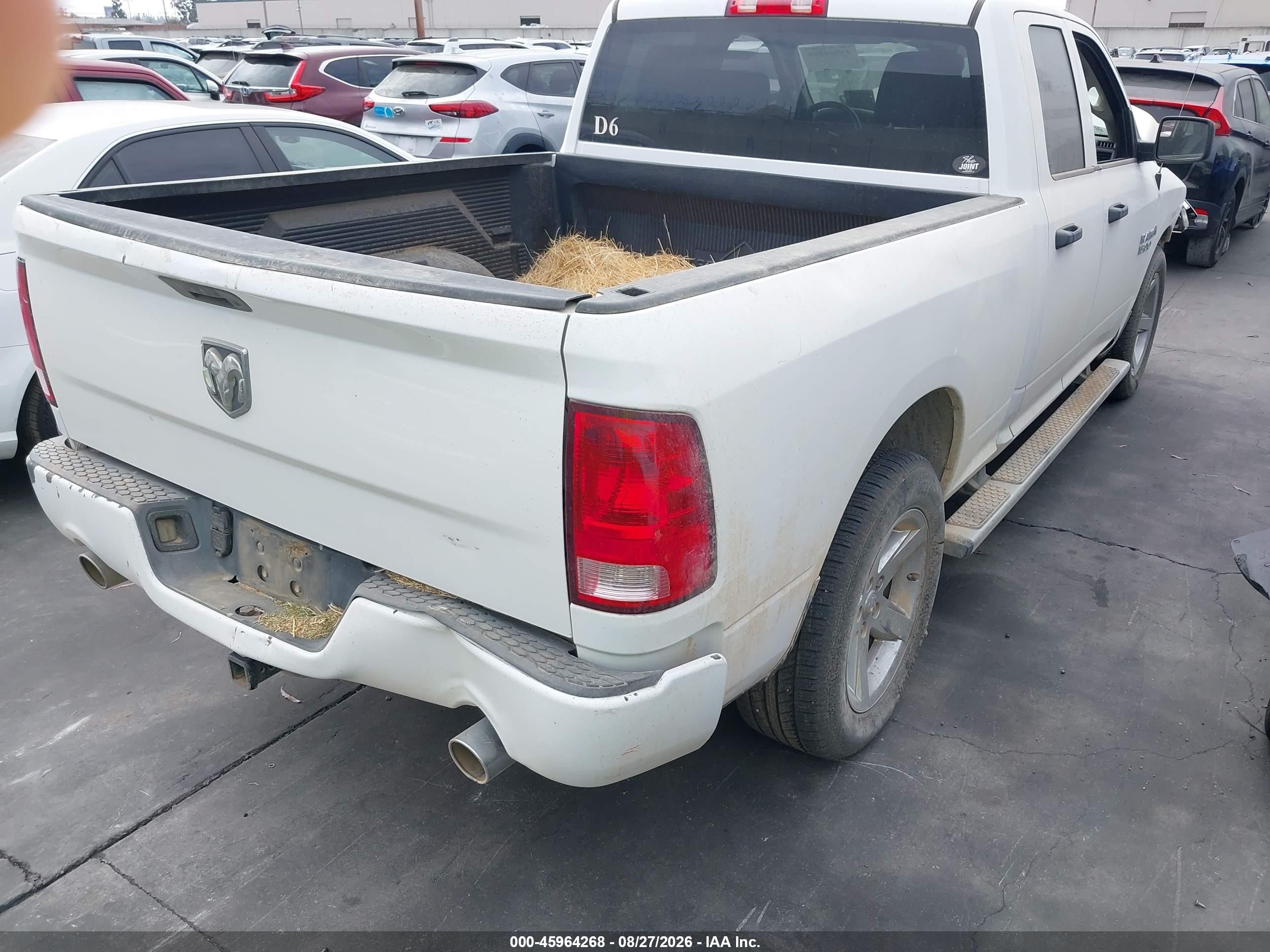 2014 Ram 1500 Express White vin: 1C6RR6FT8ES293506