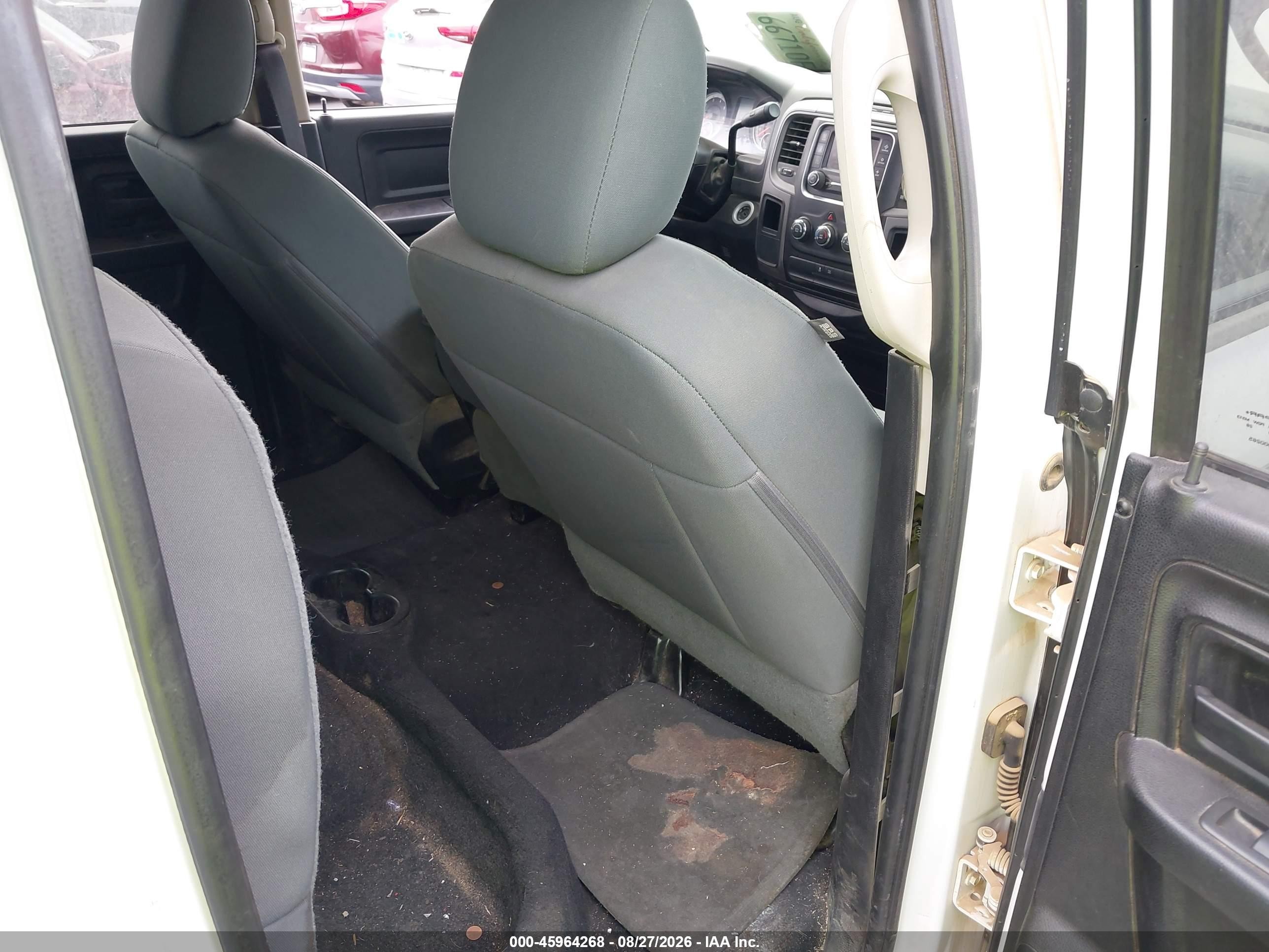 2014 Ram 1500 Express White vin: 1C6RR6FT8ES293506