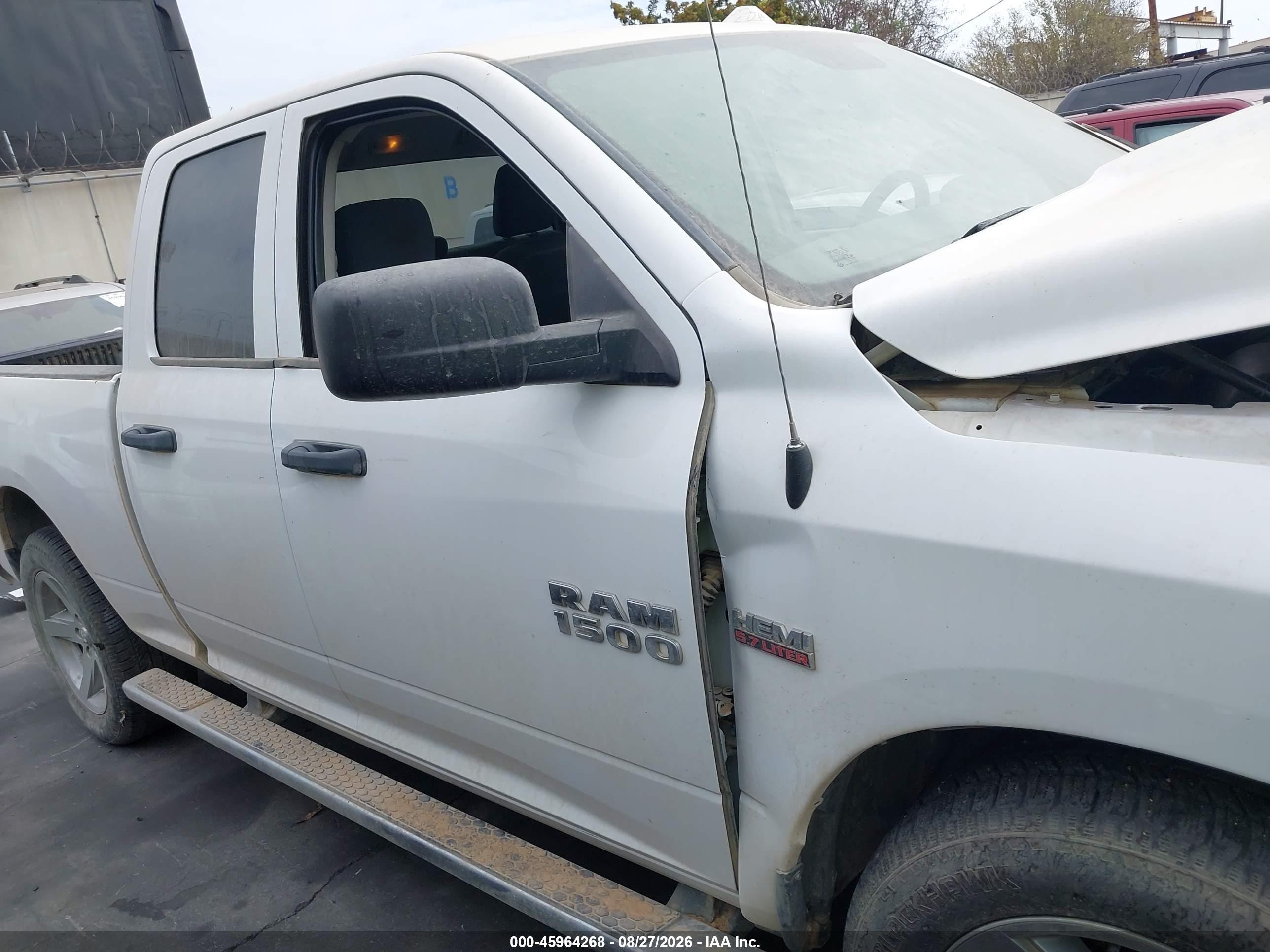 2014 Ram 1500 Express White vin: 1C6RR6FT8ES293506