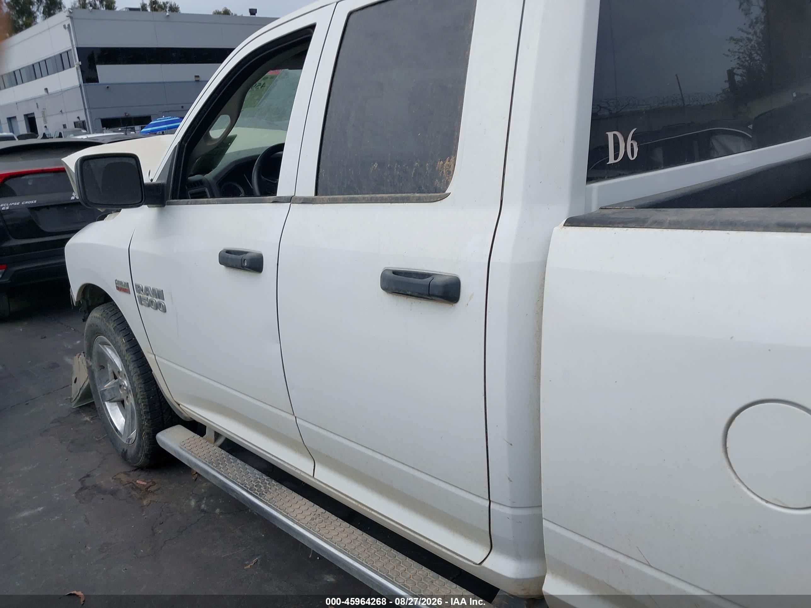 2014 Ram 1500 Express White vin: 1C6RR6FT8ES293506