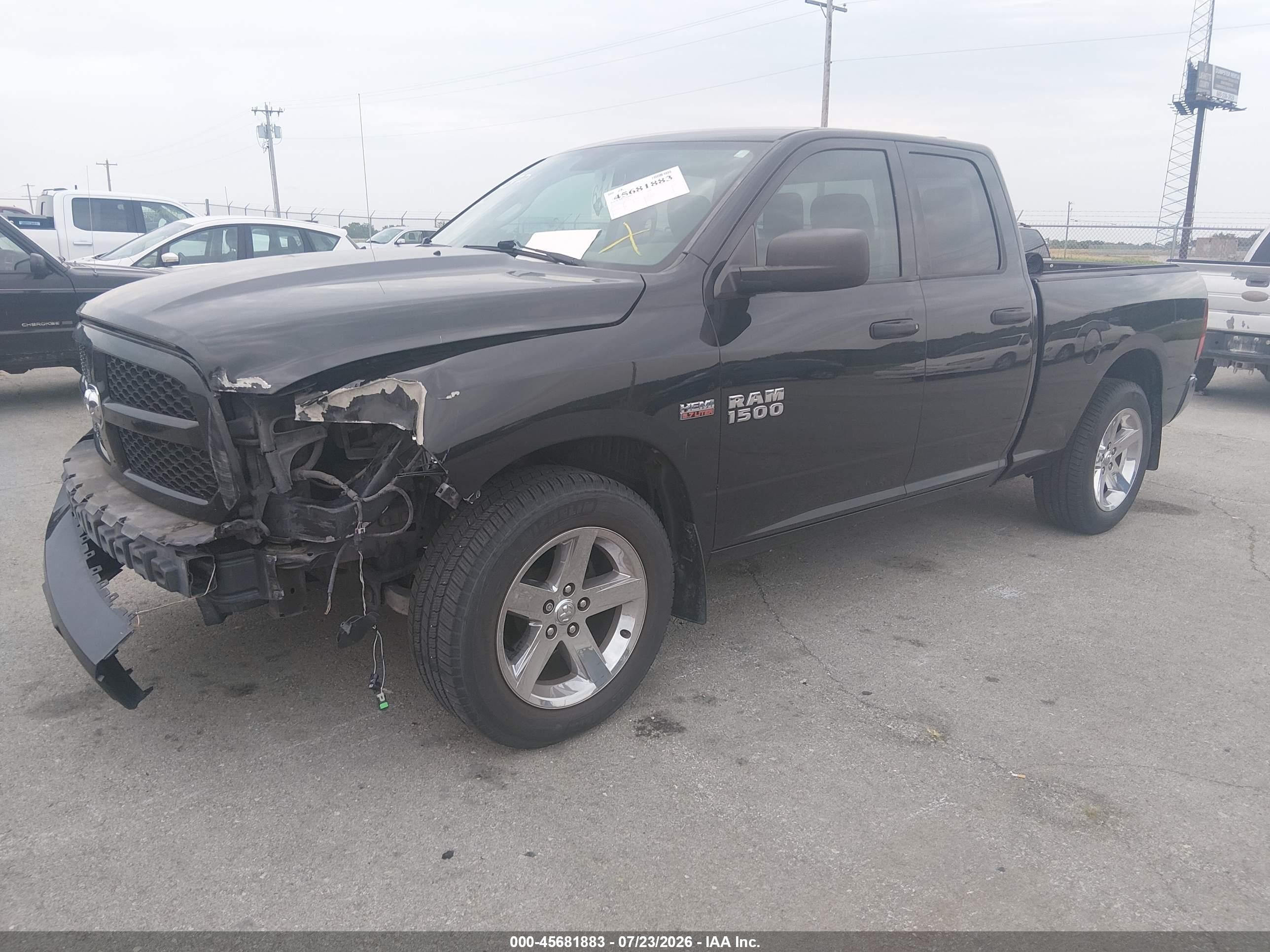 2015 Ram 1500 Express Black vin: 1C6RR6FT8FS770081