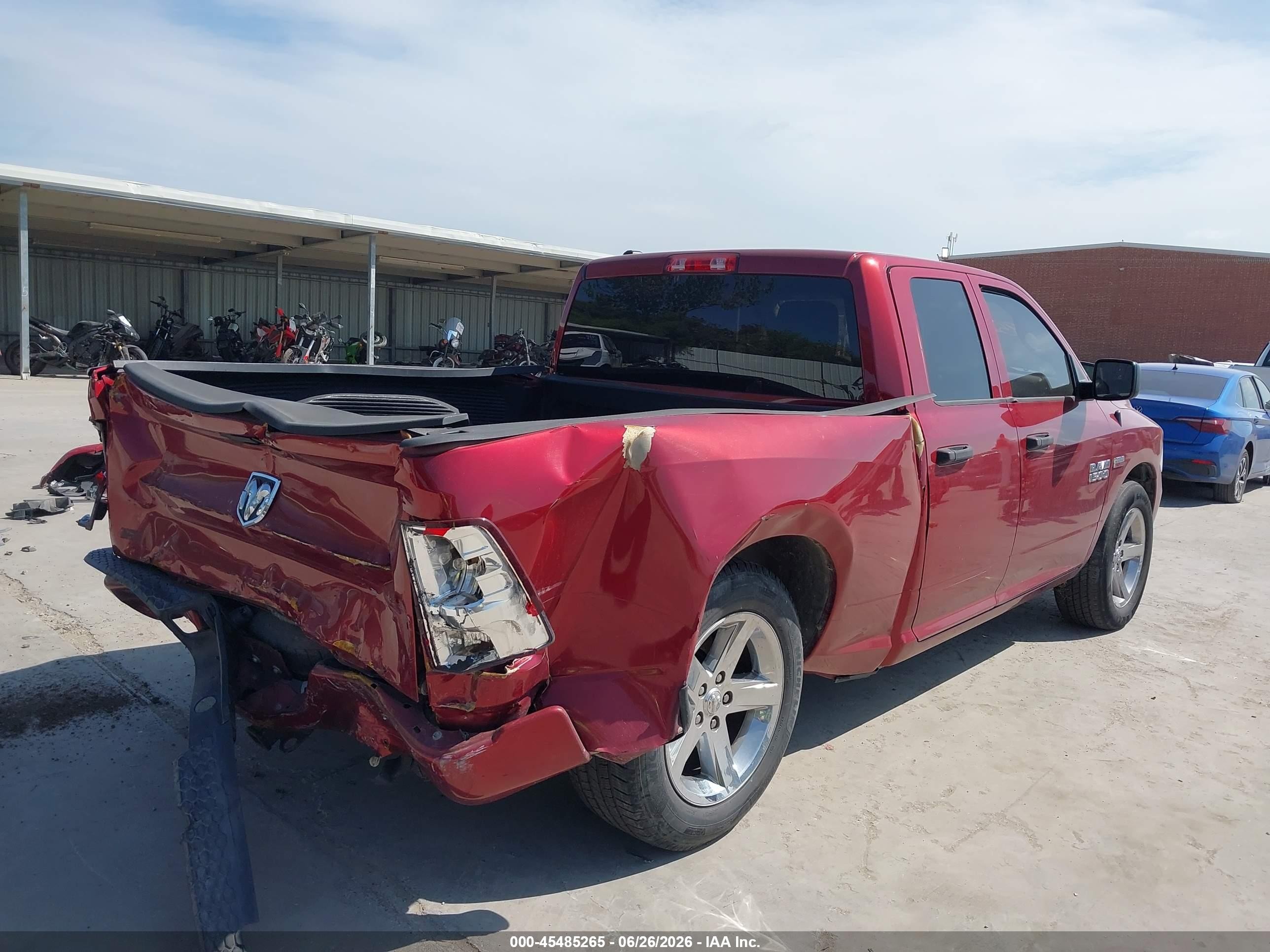 2013 Ram 1500 Express Burgundy vin: 1C6RR6FT9DS550459