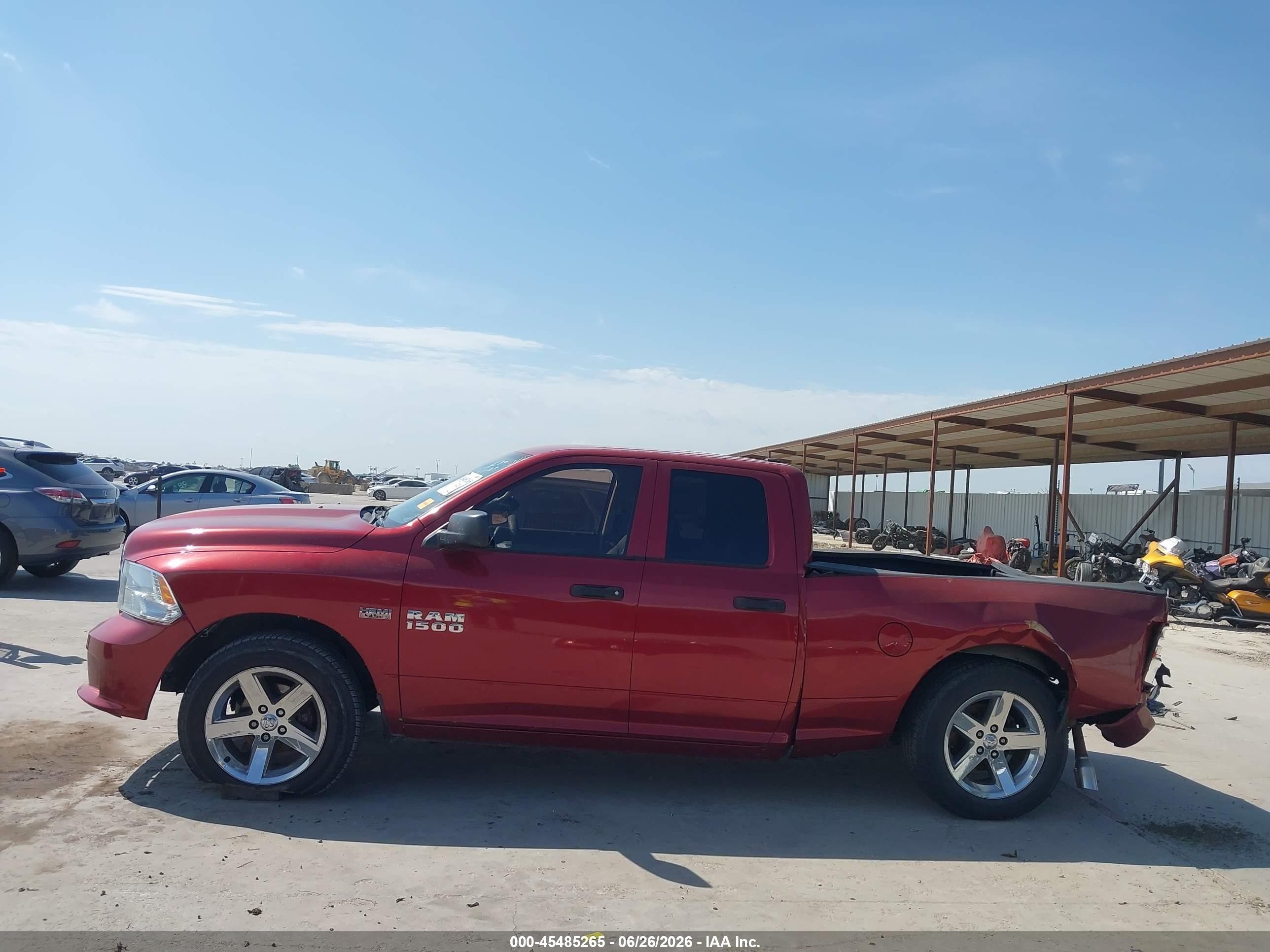 2013 Ram 1500 Express Burgundy vin: 1C6RR6FT9DS550459