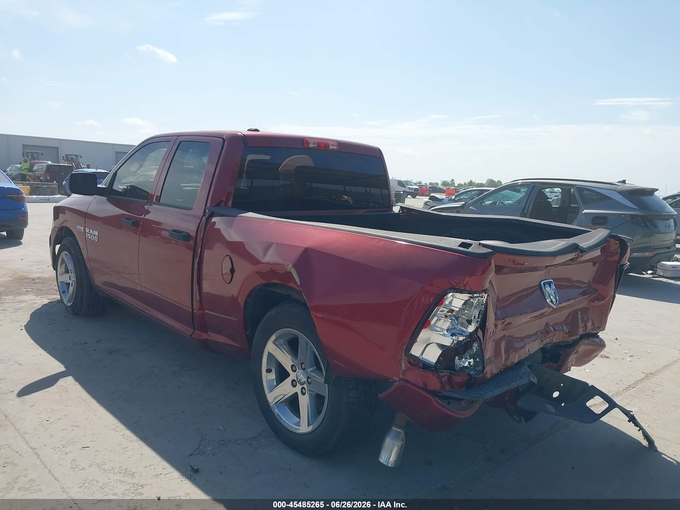 2013 Ram 1500 Express Burgundy vin: 1C6RR6FT9DS550459