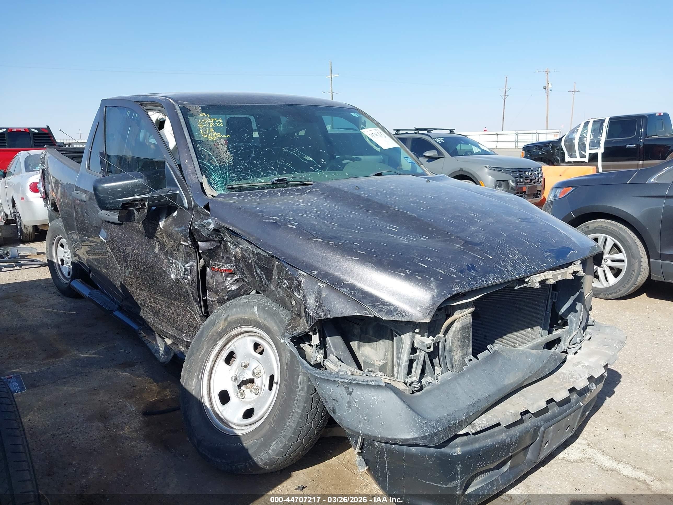 2015 Ram 1500 Tradesman Gray vin: 1C6RR6FT9FS505007