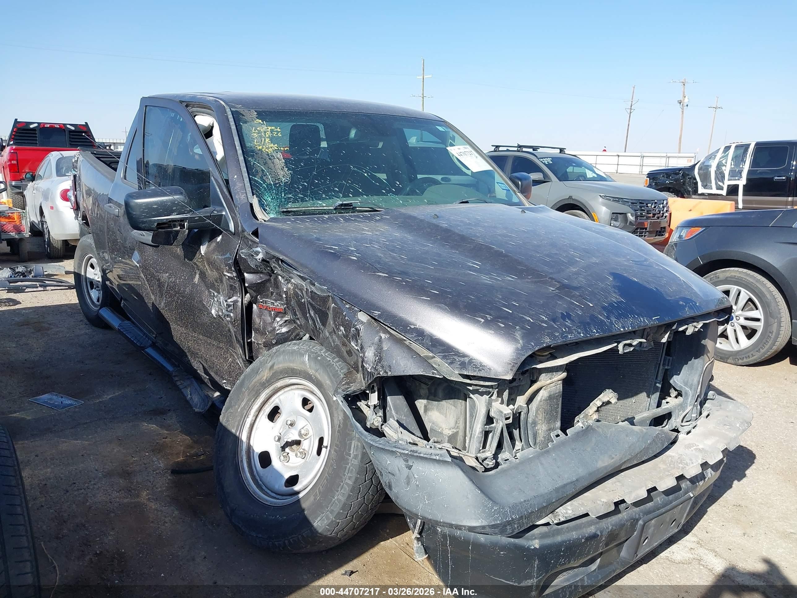 2015 Ram 1500 Tradesman Gray vin: 1C6RR6FT9FS505007