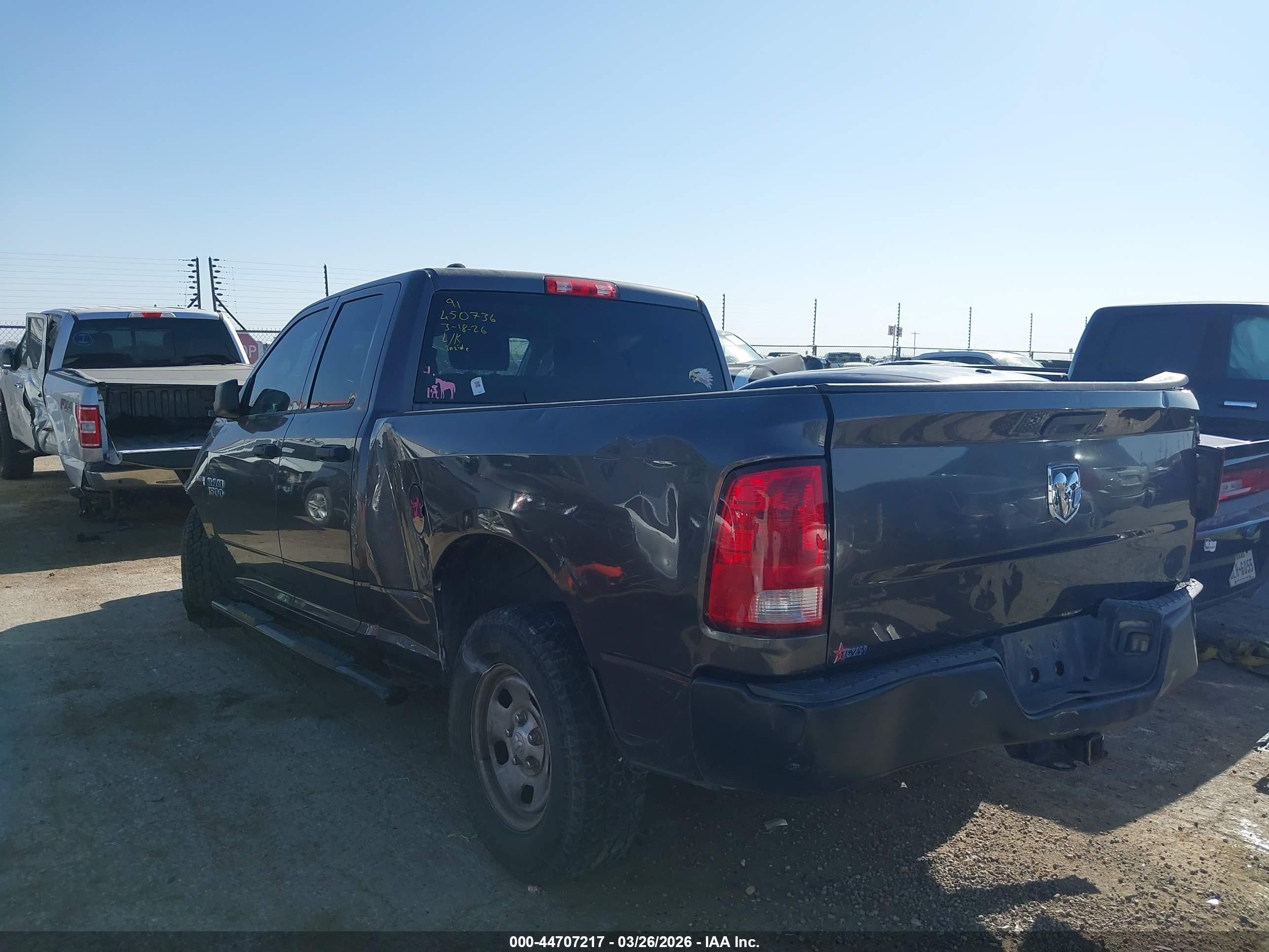 2015 Ram 1500 Tradesman Gray vin: 1C6RR6FT9FS505007