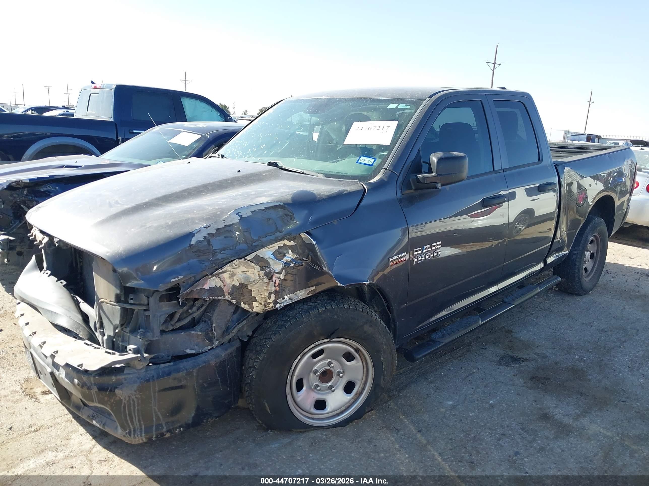 2015 Ram 1500 Tradesman Gray vin: 1C6RR6FT9FS505007