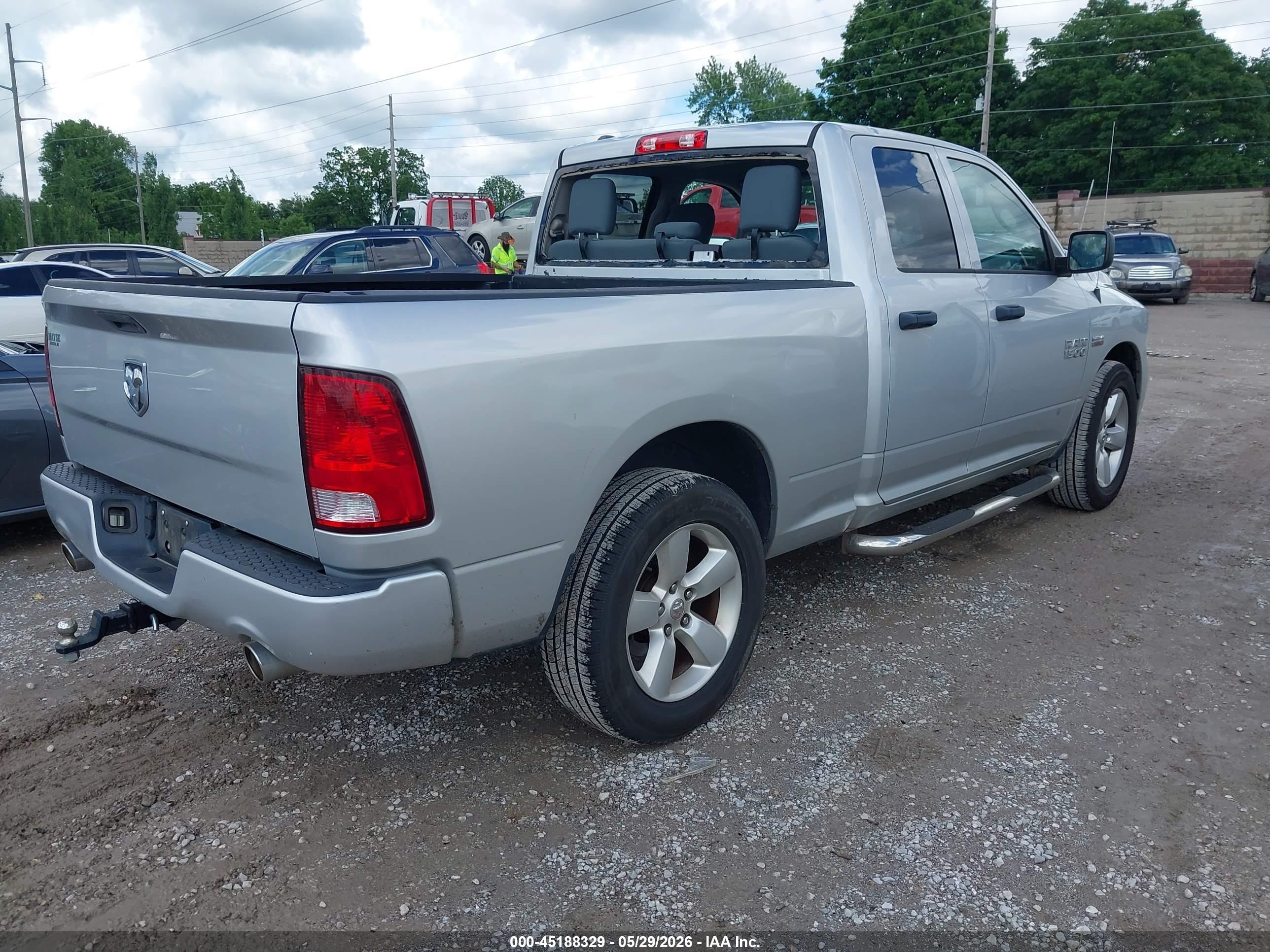 2015 Ram 1500 Express Silver vin: 1C6RR6FT9FS591743