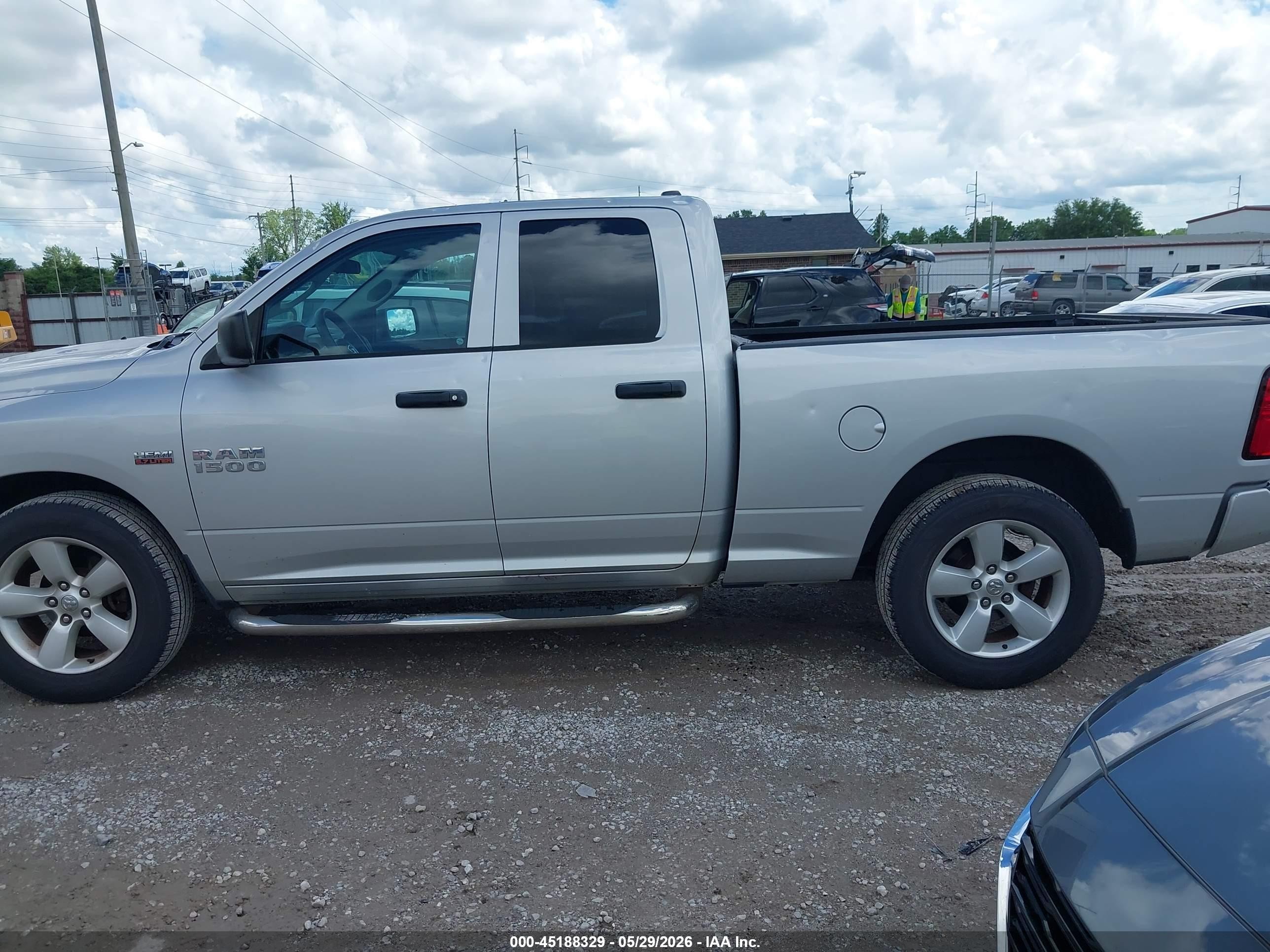 2015 Ram 1500 Express Silver vin: 1C6RR6FT9FS591743