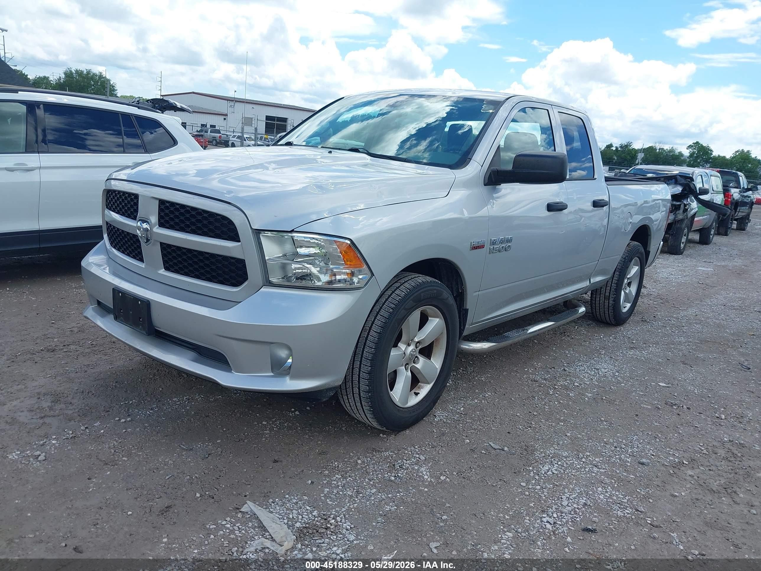 2015 Ram 1500 Express Silver vin: 1C6RR6FT9FS591743