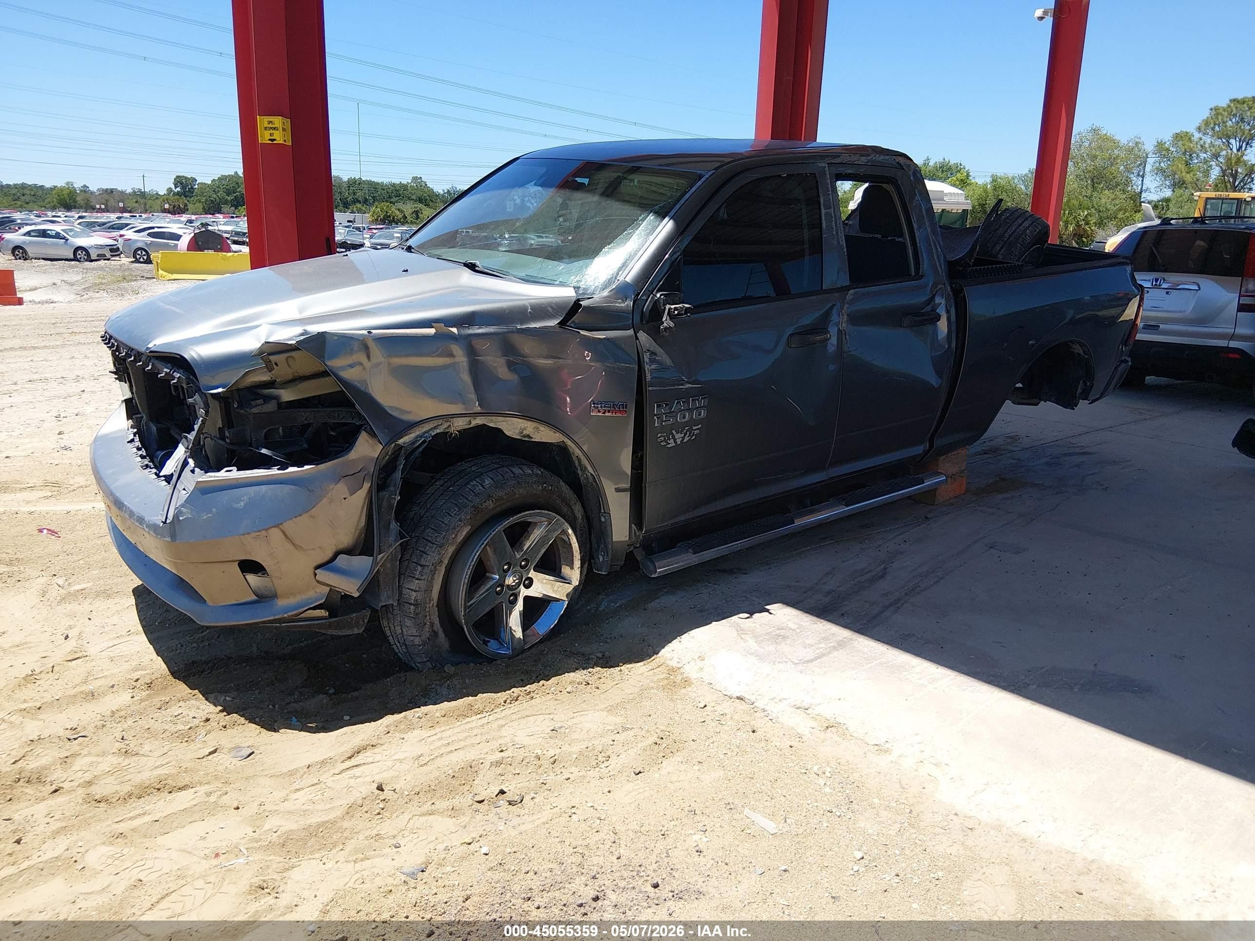 2013 Ram 1500 Express Gray vin: 1C6RR6FTXDS608255