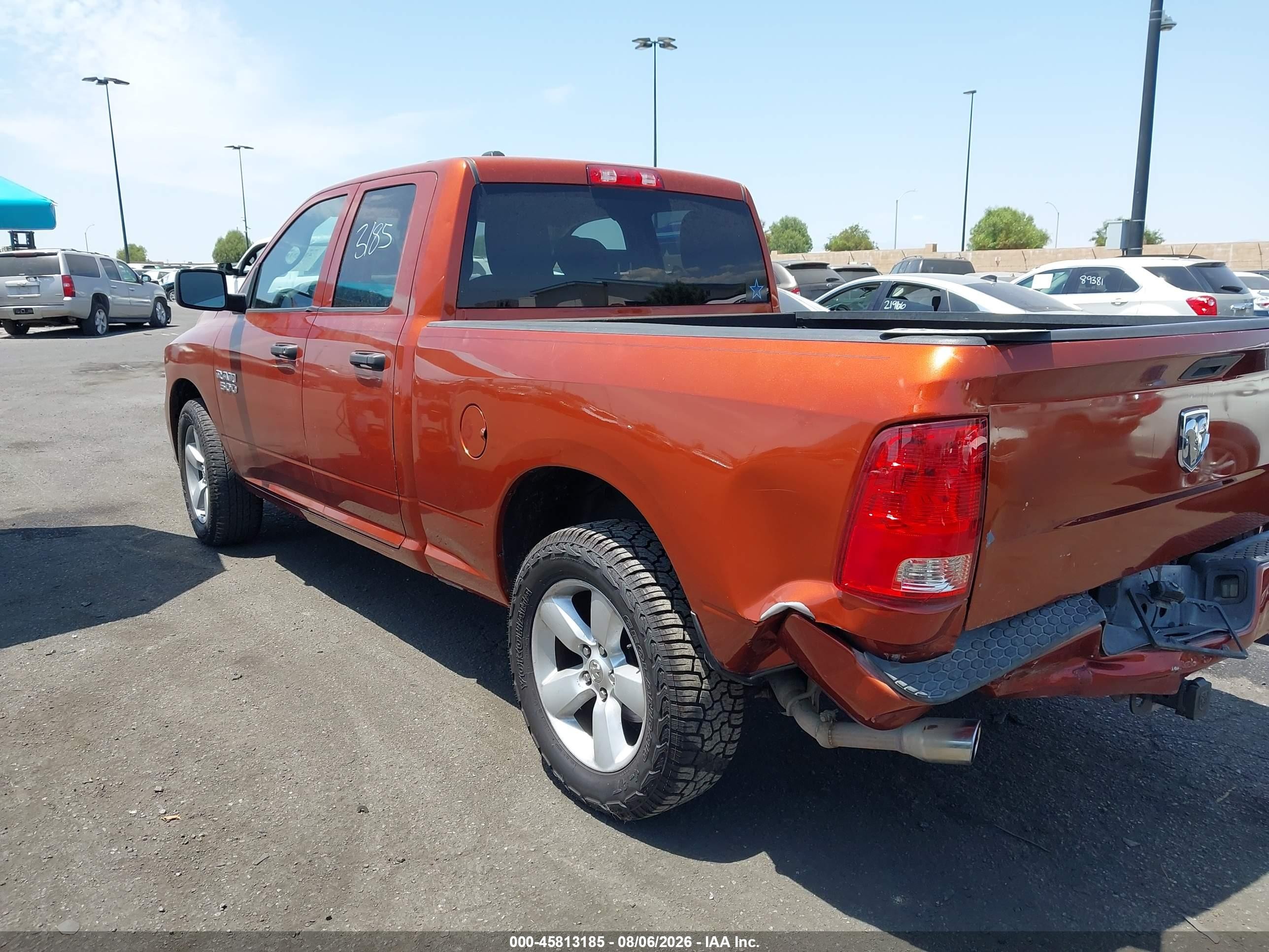 2013 Ram 1500 Express Orange vin: 1C6RR6FTXDS617327