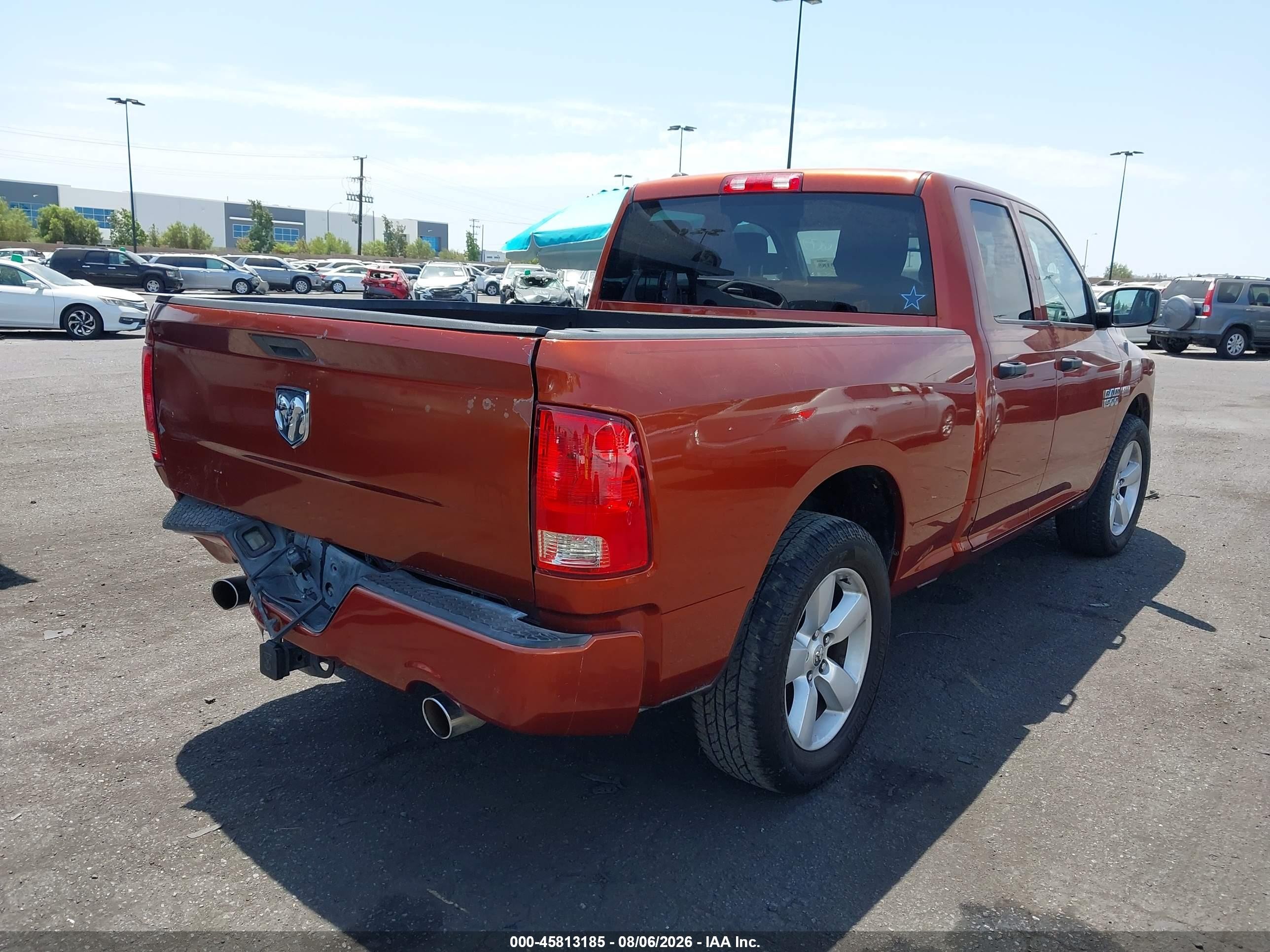2013 Ram 1500 Express Orange vin: 1C6RR6FTXDS617327