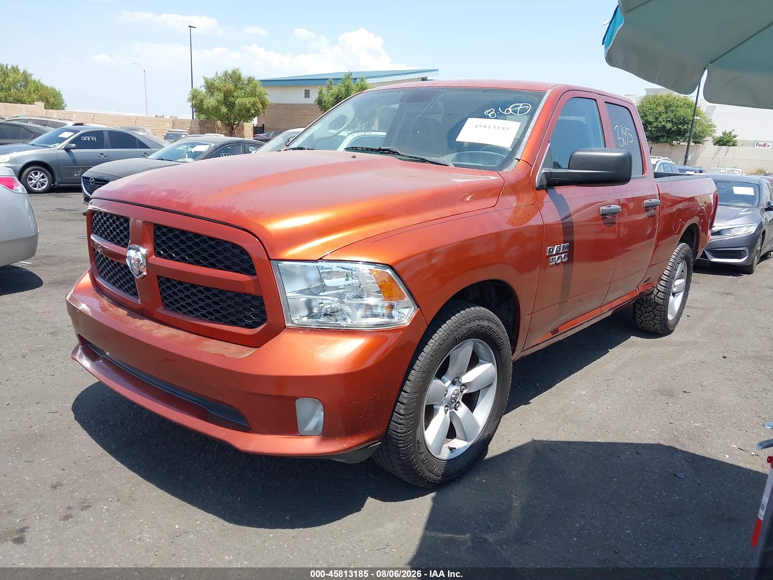 2013 Ram 1500 Express Orange vin: 1C6RR6FTXDS617327
