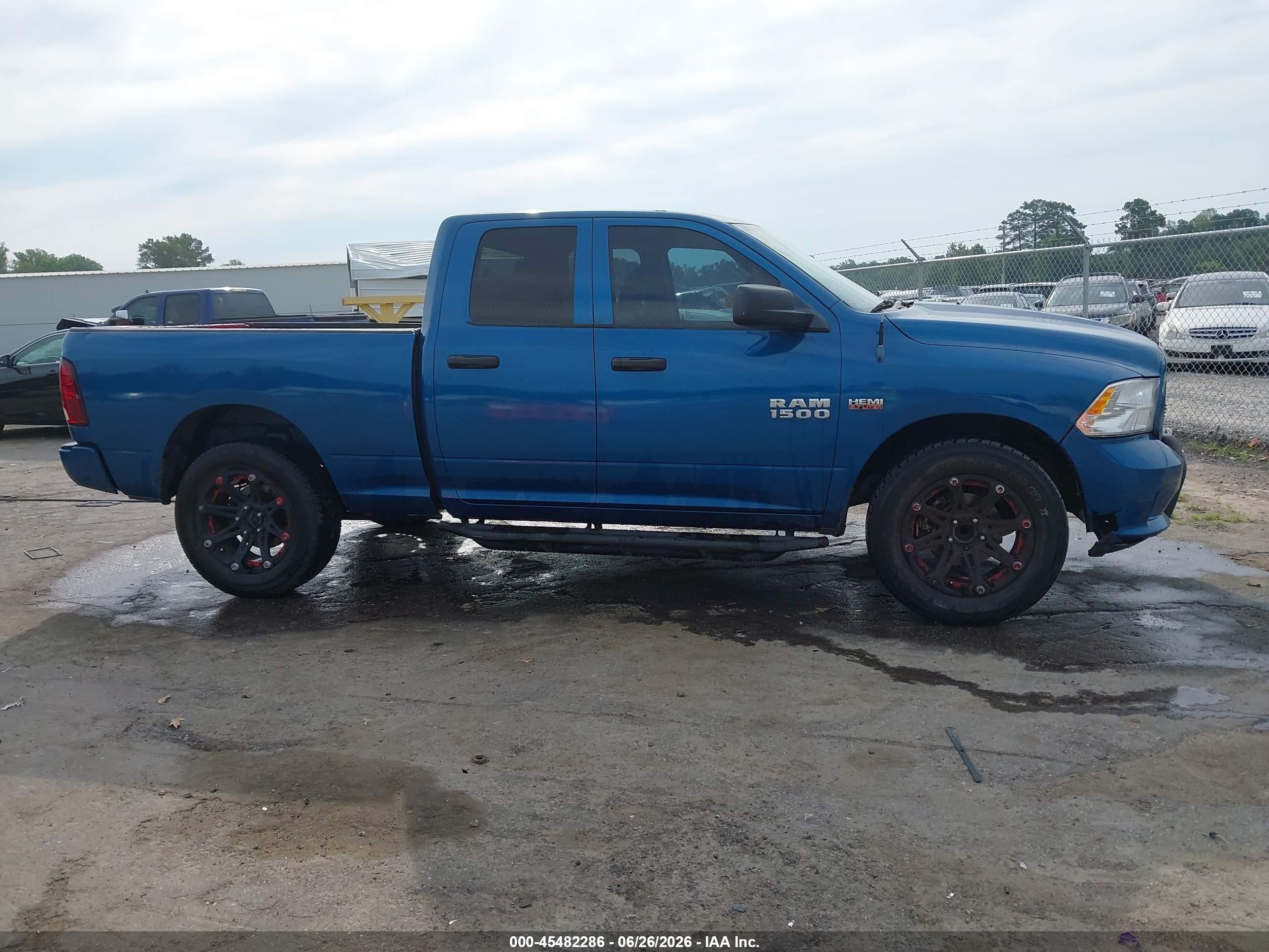 2014 Ram 1500 Express Blue vin: 1C6RR6FTXES140612