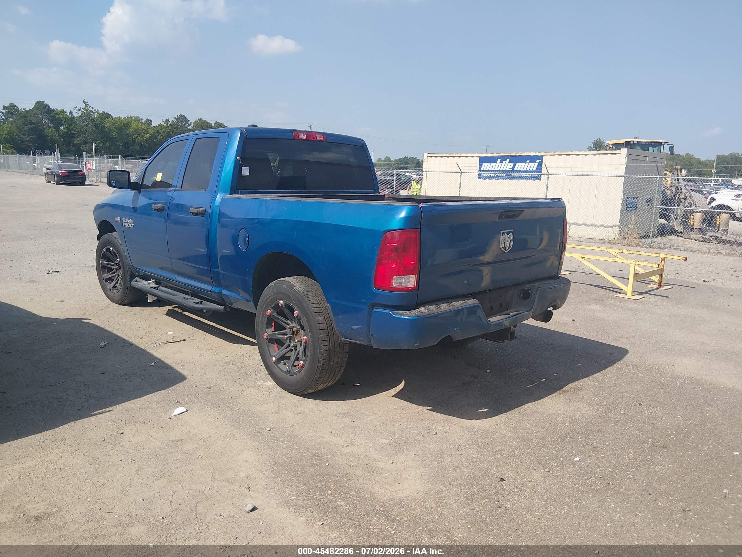 2014 Ram 1500 Express Blue vin: 1C6RR6FTXES140612