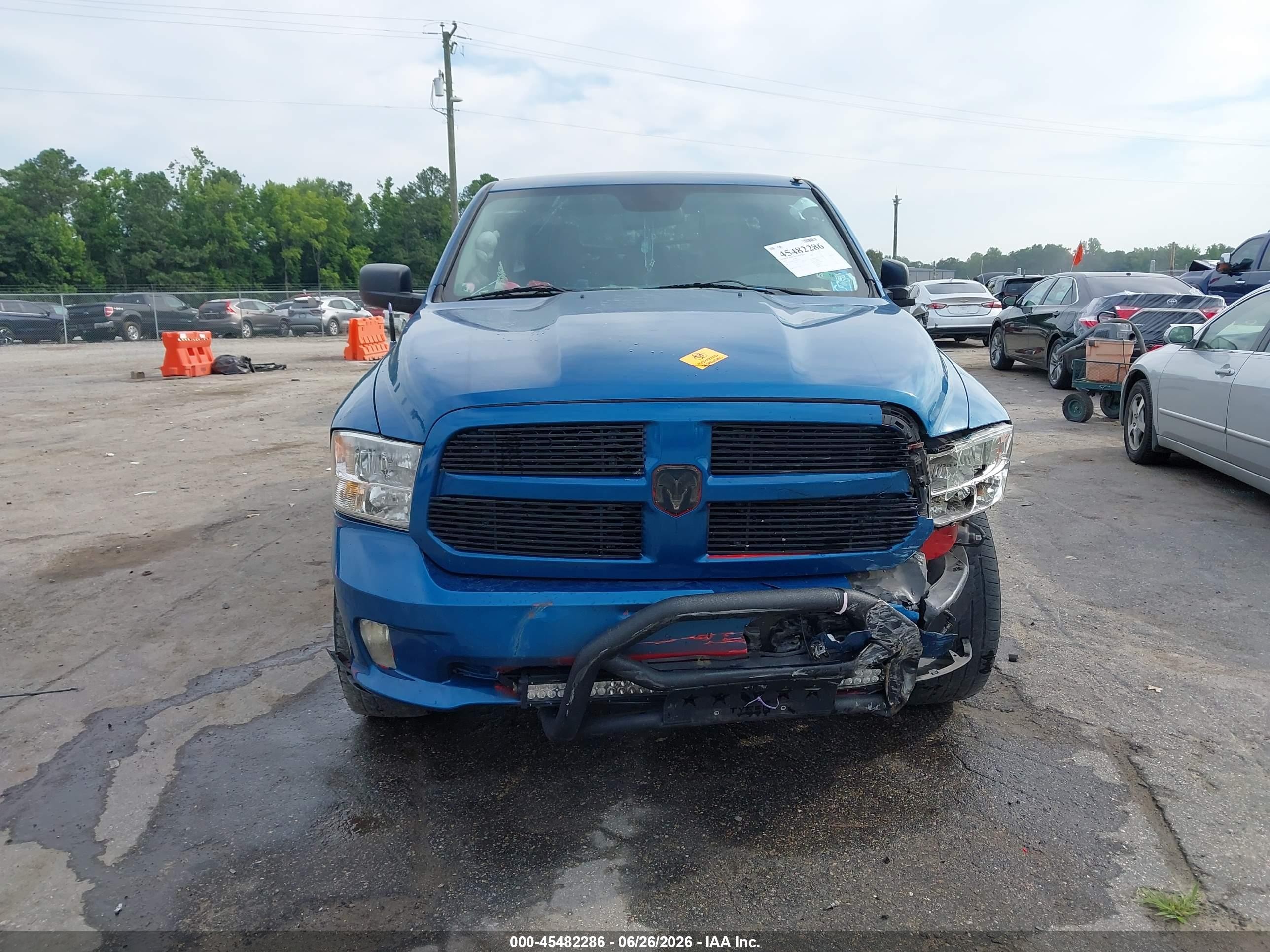 2014 Ram 1500 Express Blue vin: 1C6RR6FTXES140612