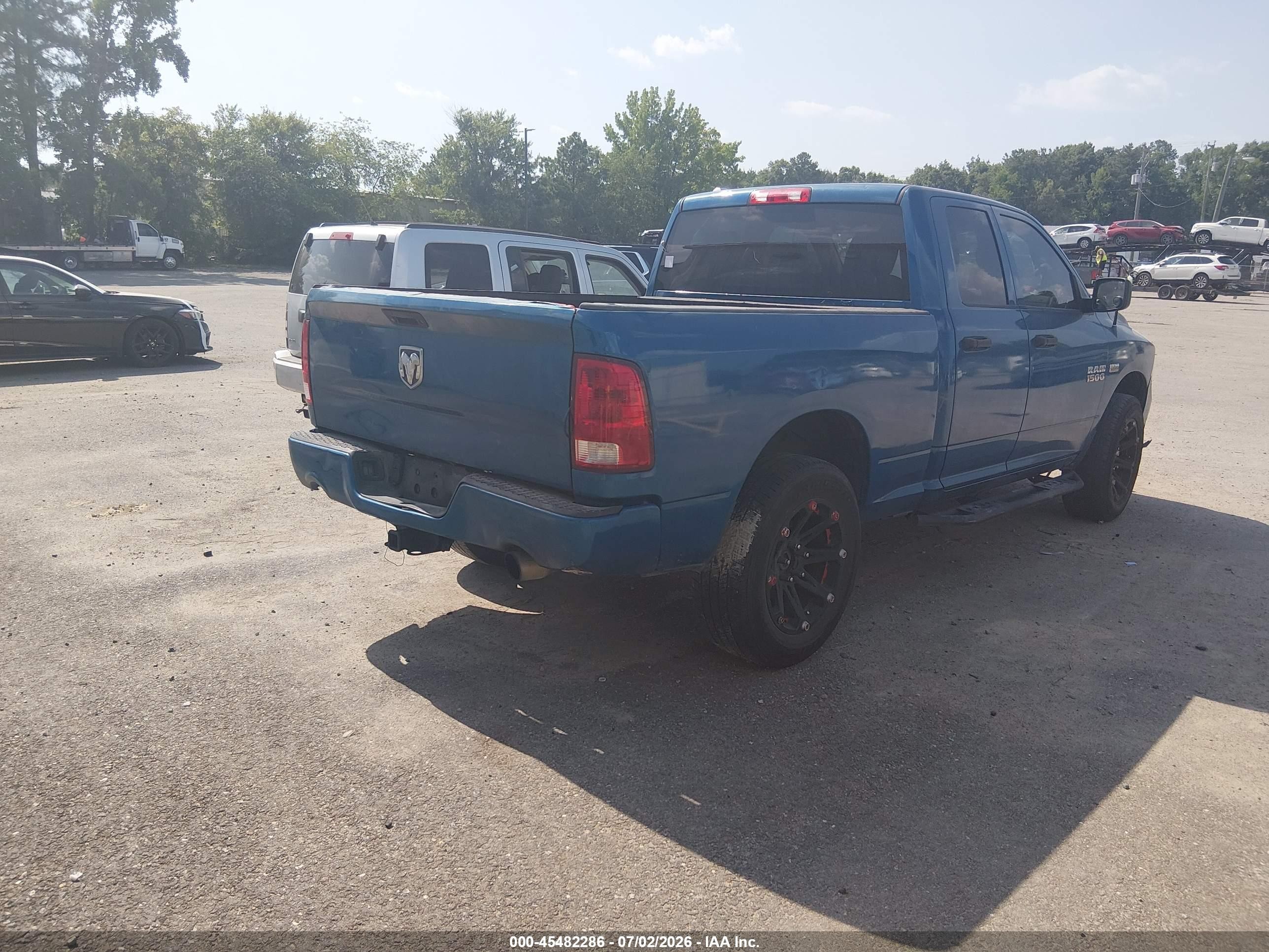2014 Ram 1500 Express Blue vin: 1C6RR6FTXES140612