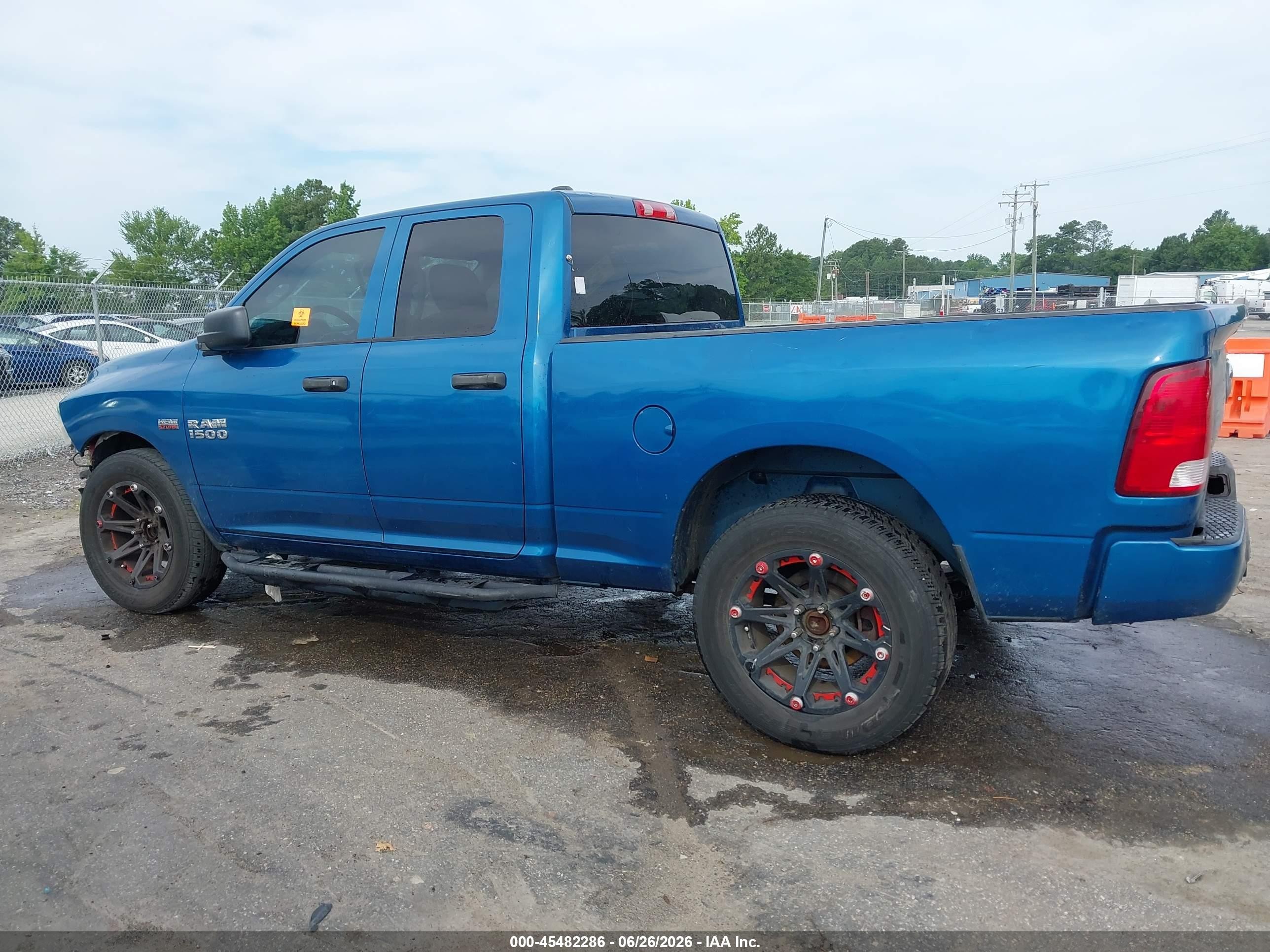 2014 Ram 1500 Express Blue vin: 1C6RR6FTXES140612
